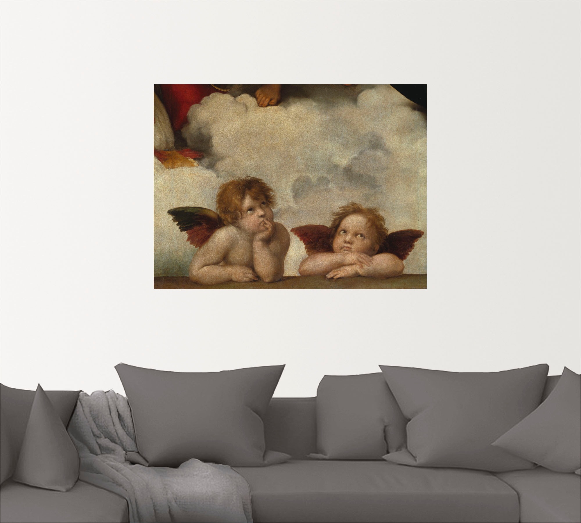 Artland Wandbild »Detail aus Die Sixtinische Madonna.«, Religion, (1 St.), als Leinwandbild, Poster, Wandaufkleber in verschied. Größen