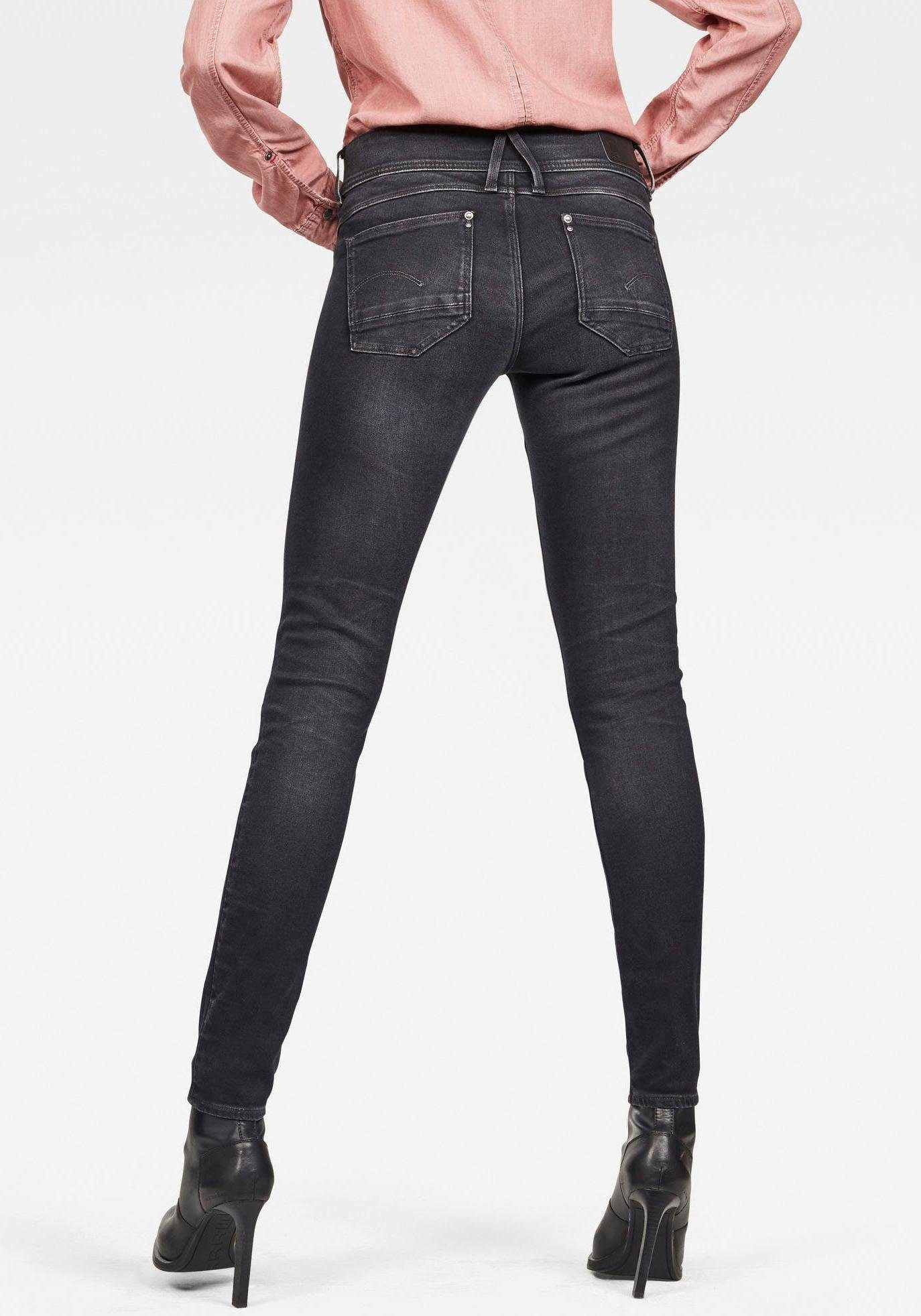 G-Star RAW Skinny-fit-Jeans »Mid Waist Skinny«, mit Elasthan-Anteil