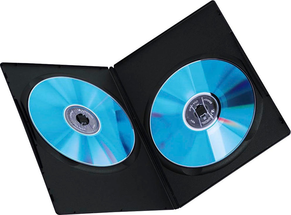 Hama DVD-Hülle »DVD-Doppel-Leerhülle Slim, 10er-Pack, Schwarz, Schutzhülle, Cover«