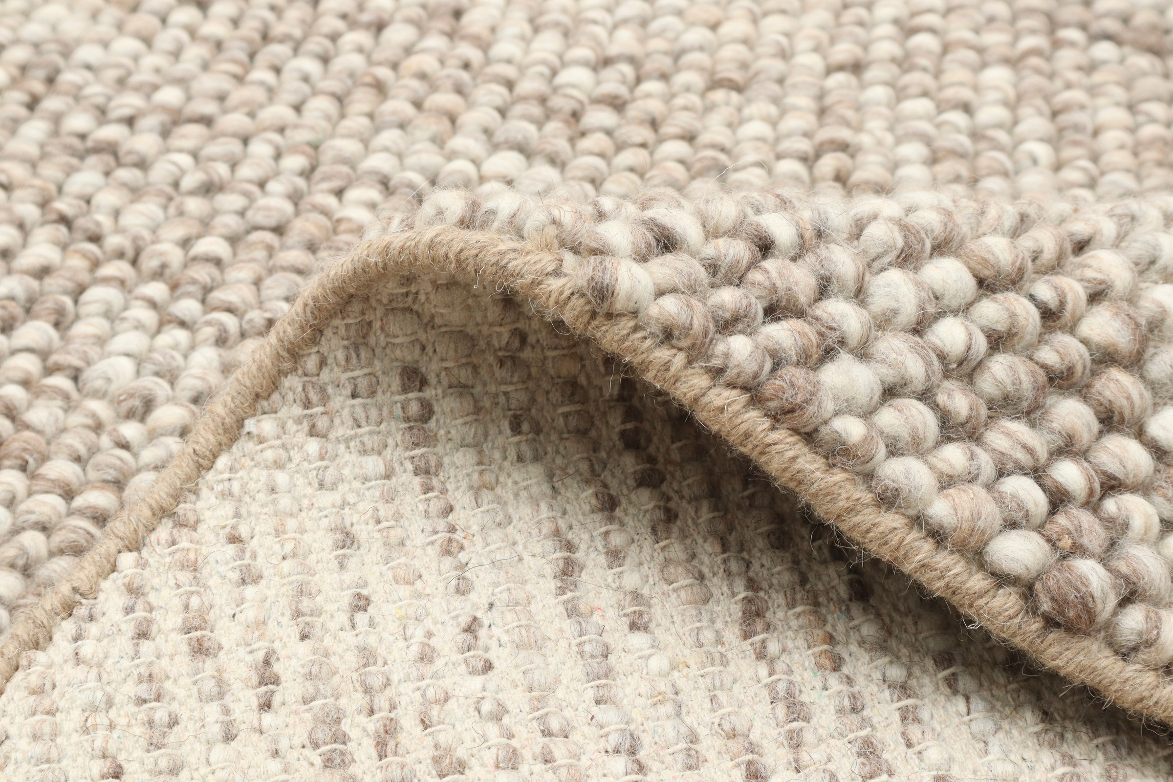LeGer Home by Lena Gercke Teppich »Ainhoa, handgewebt, Wolle«, rund, 12 mm Höhe, Teppich, Wohnzimmer, Schlafzimmer, Esszimmer