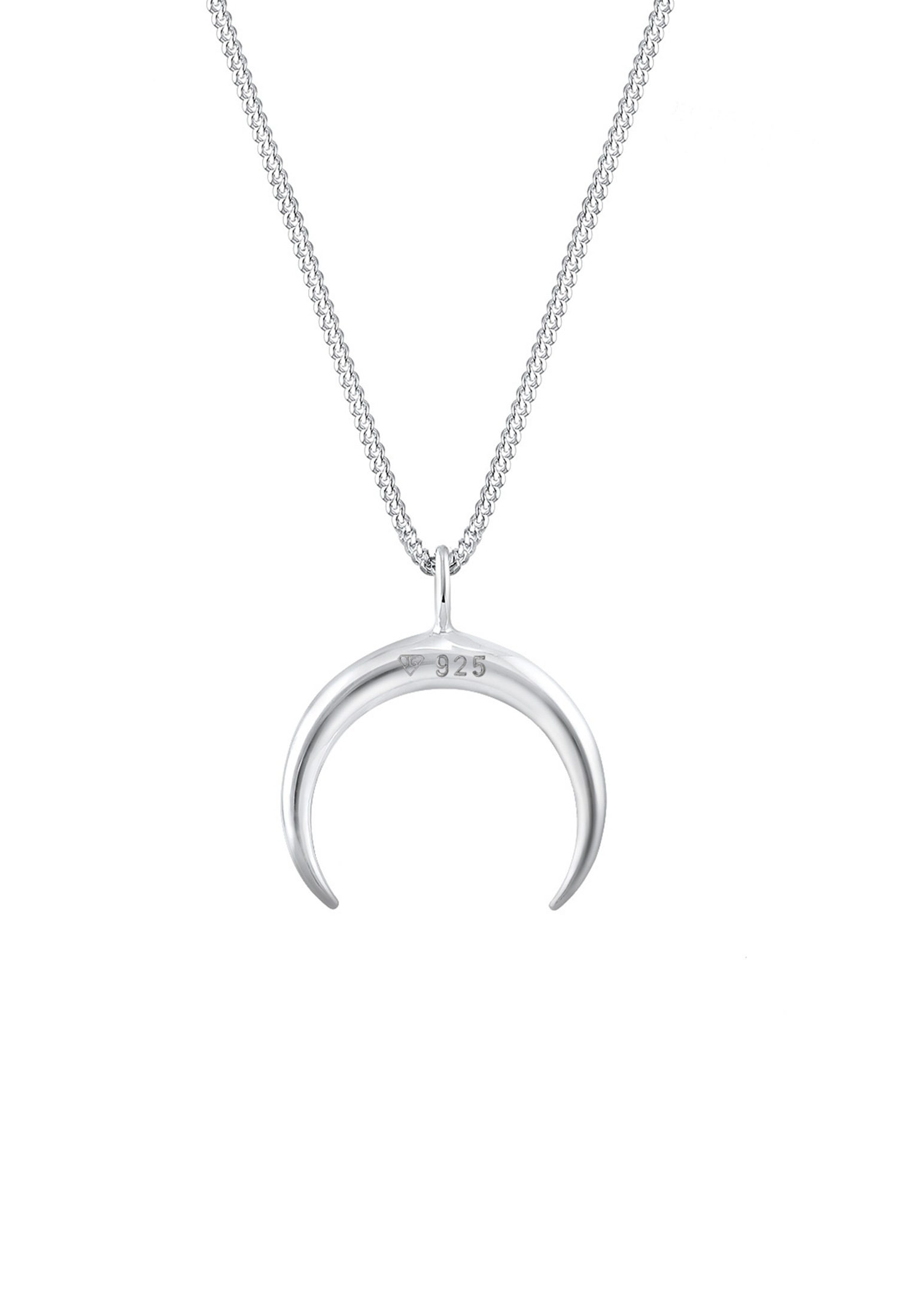 Elli Kette mit Anhänger »Halskette Kette Anhänger Halbmond Fein 925 Silber«