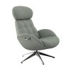 FLEXLUX Relaxsessel »Chester, Funktionssessel, Premium Komfort, Scandi, Drehbar«, Premium Komfort, Rücken- und Kopfteilverstellung, Drehbar, Fuß Schwarz