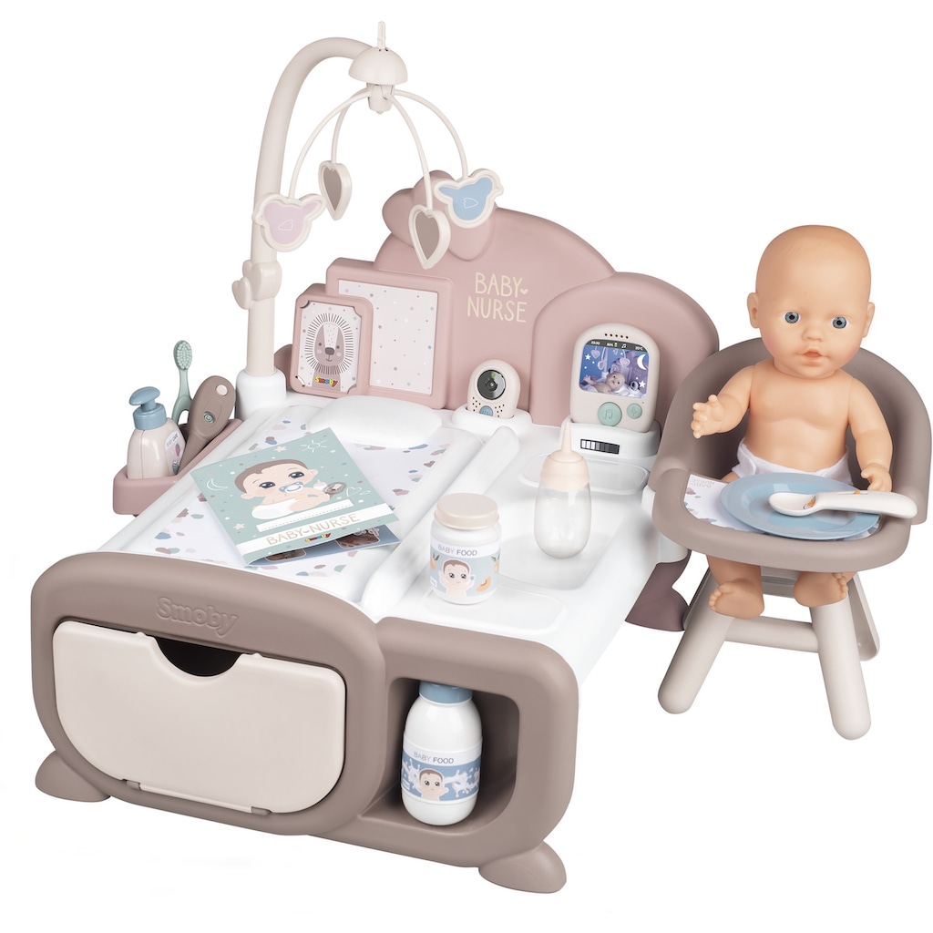 Smoby Puppen Pflegecenter »Baby Nurse, Cocoon Puppen-Spielzimmer 3in1 mit Puppe«