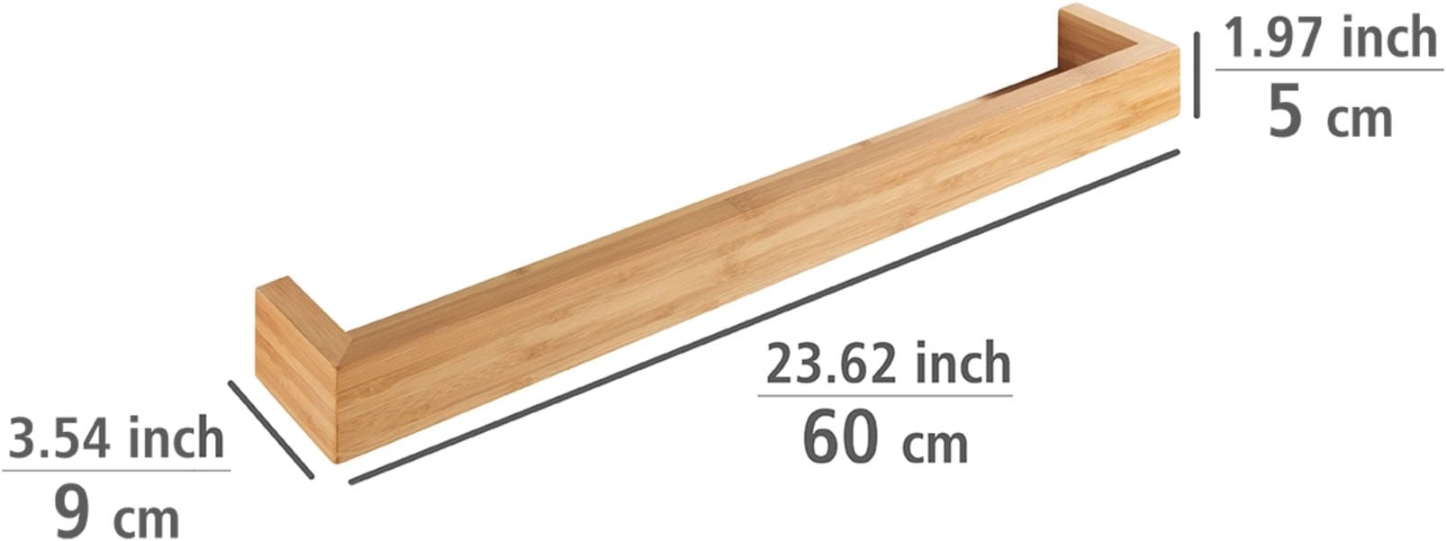 WENKO Wandregal »Bambusa« 60 cm