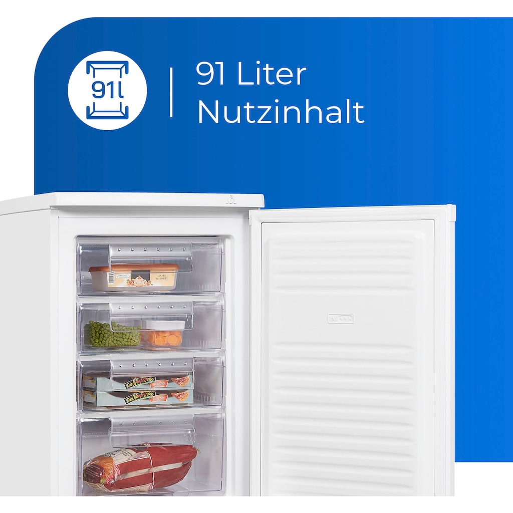 exquisit Gefrierschrank »GS12-040E«, 85,5 cm hoch, 55,0 cm breit