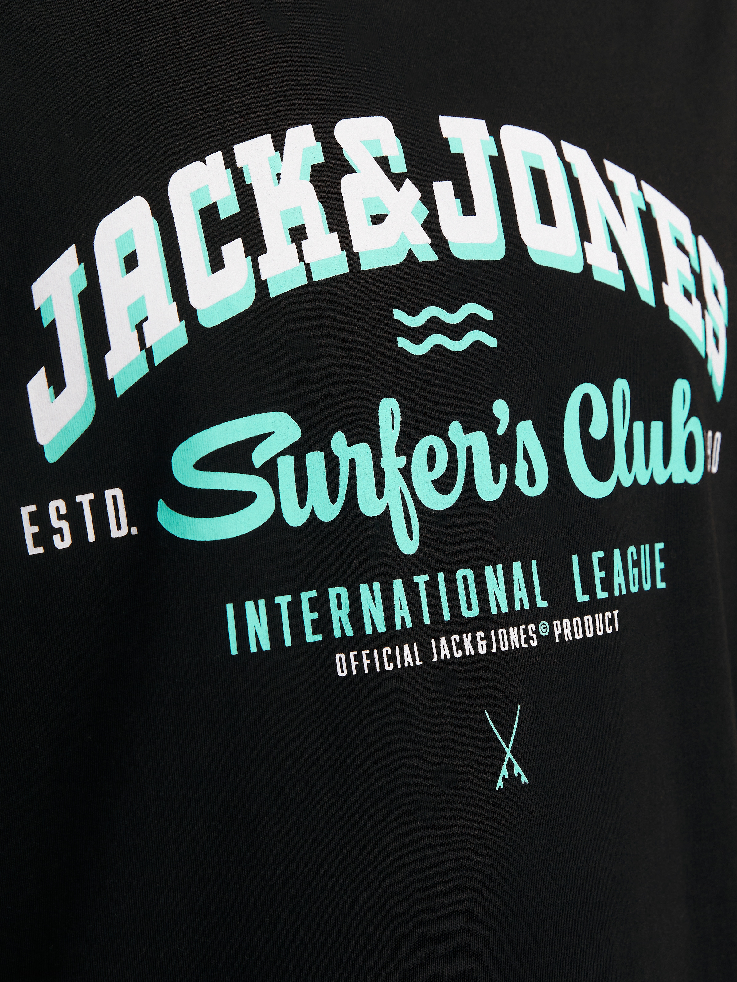 Jack & Jones Rundhalsshirt »JJELOGO TEE SS O-NECK 2 COL SS25 SN«, mit Logo Print