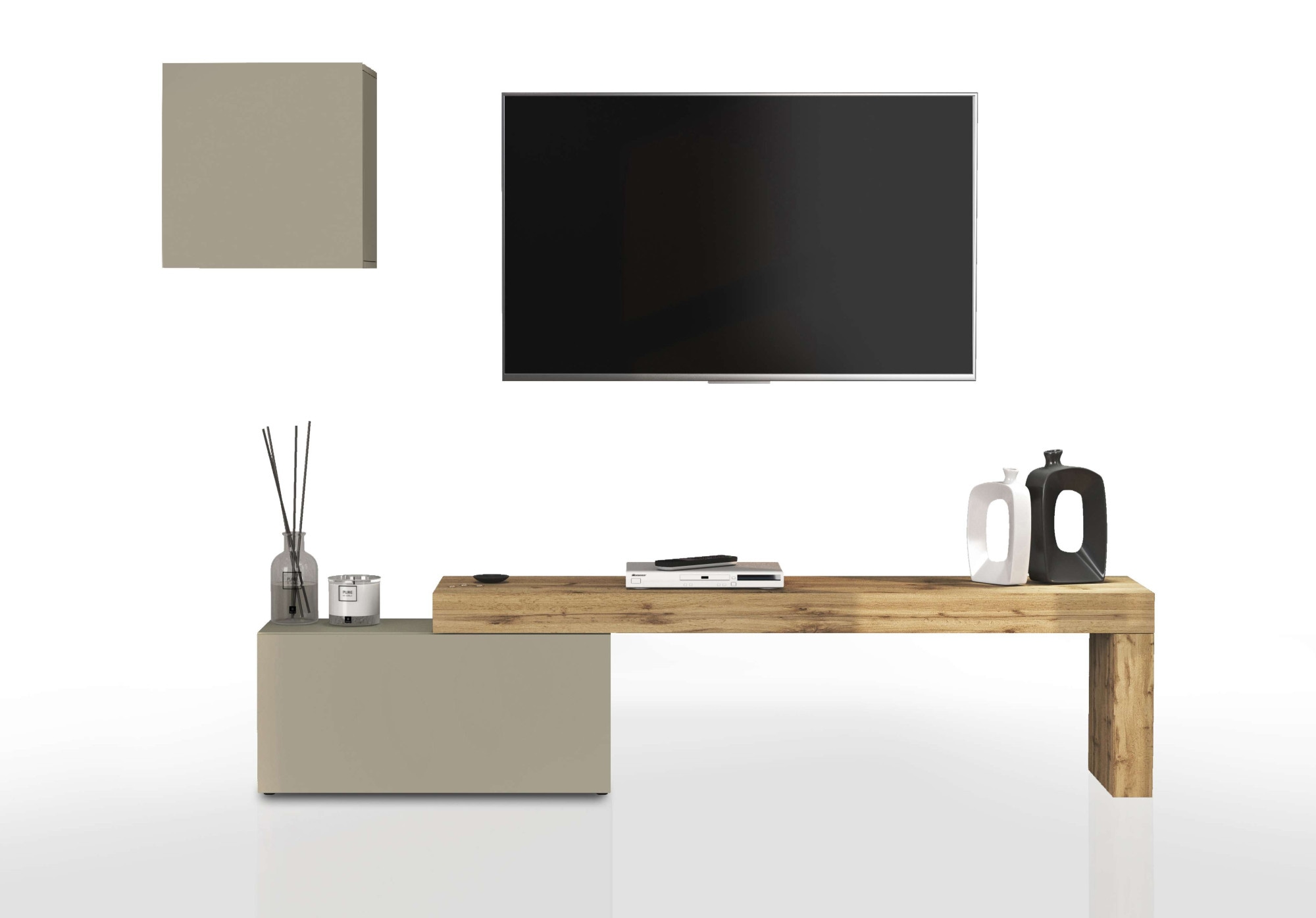 OTTO home TV-Wand »Chronos TV-Set, Wohnwand – Elemente frei platzierbar, Made in Italy« Set, 2-er set, 2 Stk. tlg.