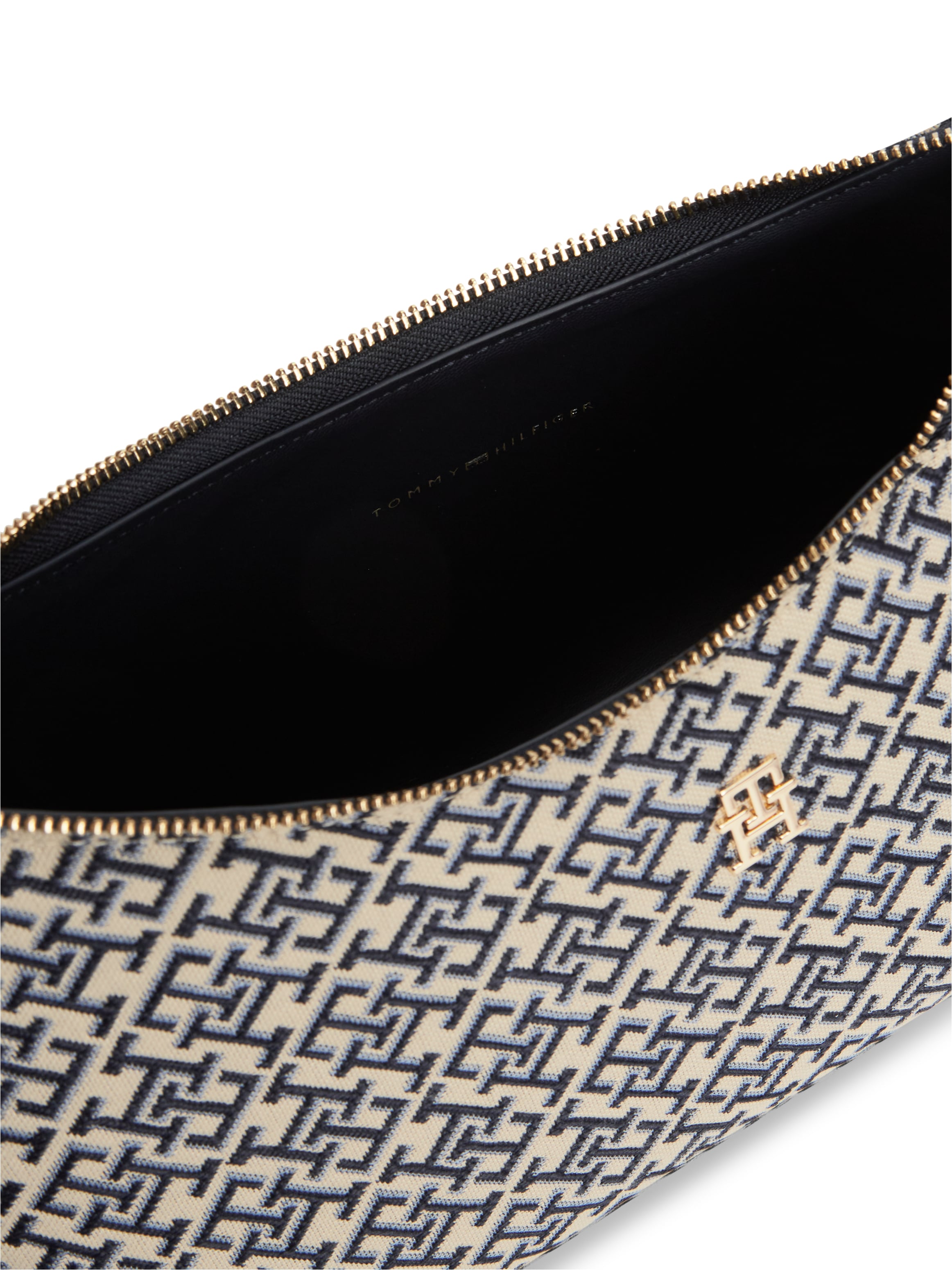 Tommy Hilfiger Schultertasche »TH ICON SHOULDER BAG JACQUARD« Damen Handtasche, Tragetasche mit TH-Logostickerei