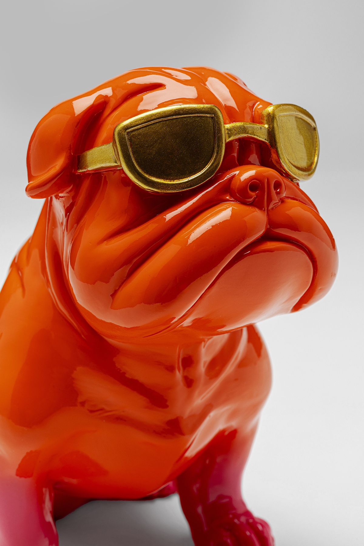 Kare Design Dekofigur »Fashion Dog Orange 17cm«