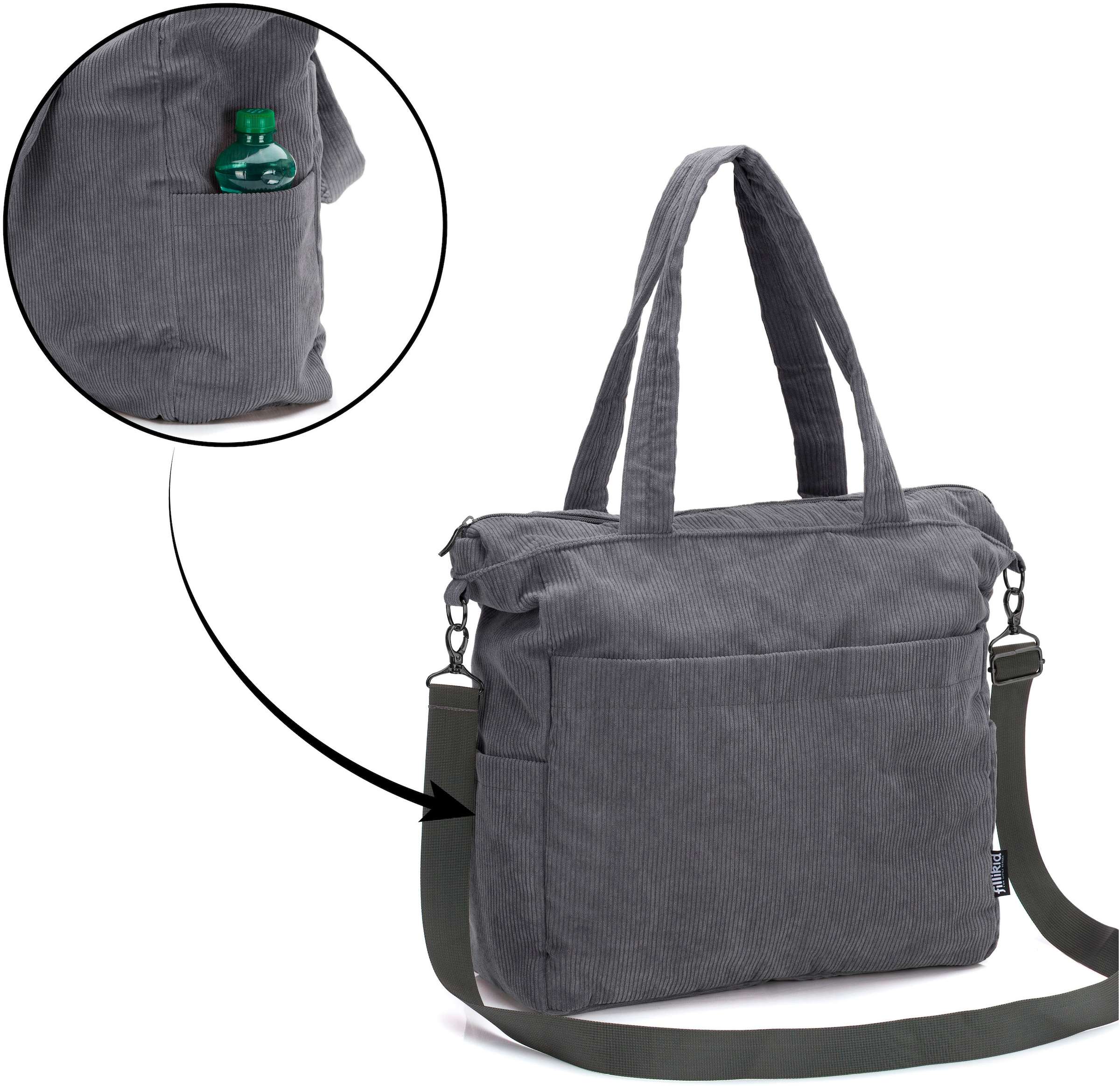 Fillikid Wickeltasche »Cord«, inklusive Thermotasche