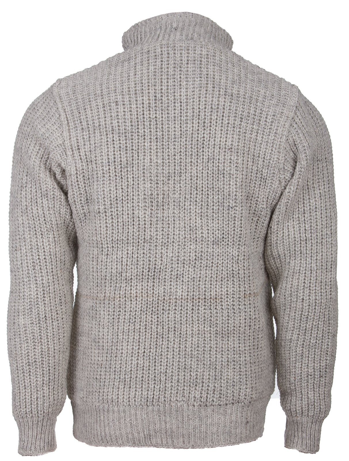 DEPROC Active Strickfleecejacke »Wollpullover mit Fleece ELKFORD MEN«