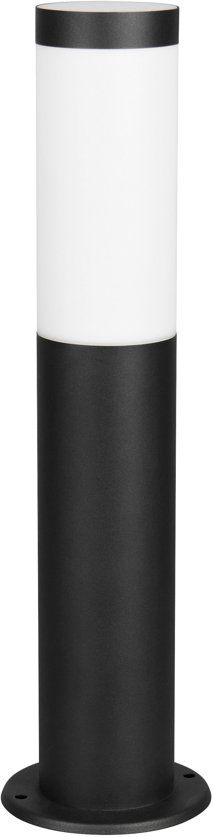 TRIO Leuchten Außen-Stehlampe »TRIOTO, Pollerleuchte Höhe 45cm, Wegeleuchte Garten Terrasse Outdoor« E27 1 Stk. warmweiß - kaltweiß IP44, exkl 1x E27 max 25W, Edelstahl Garten Stehleuchte schwarz matt