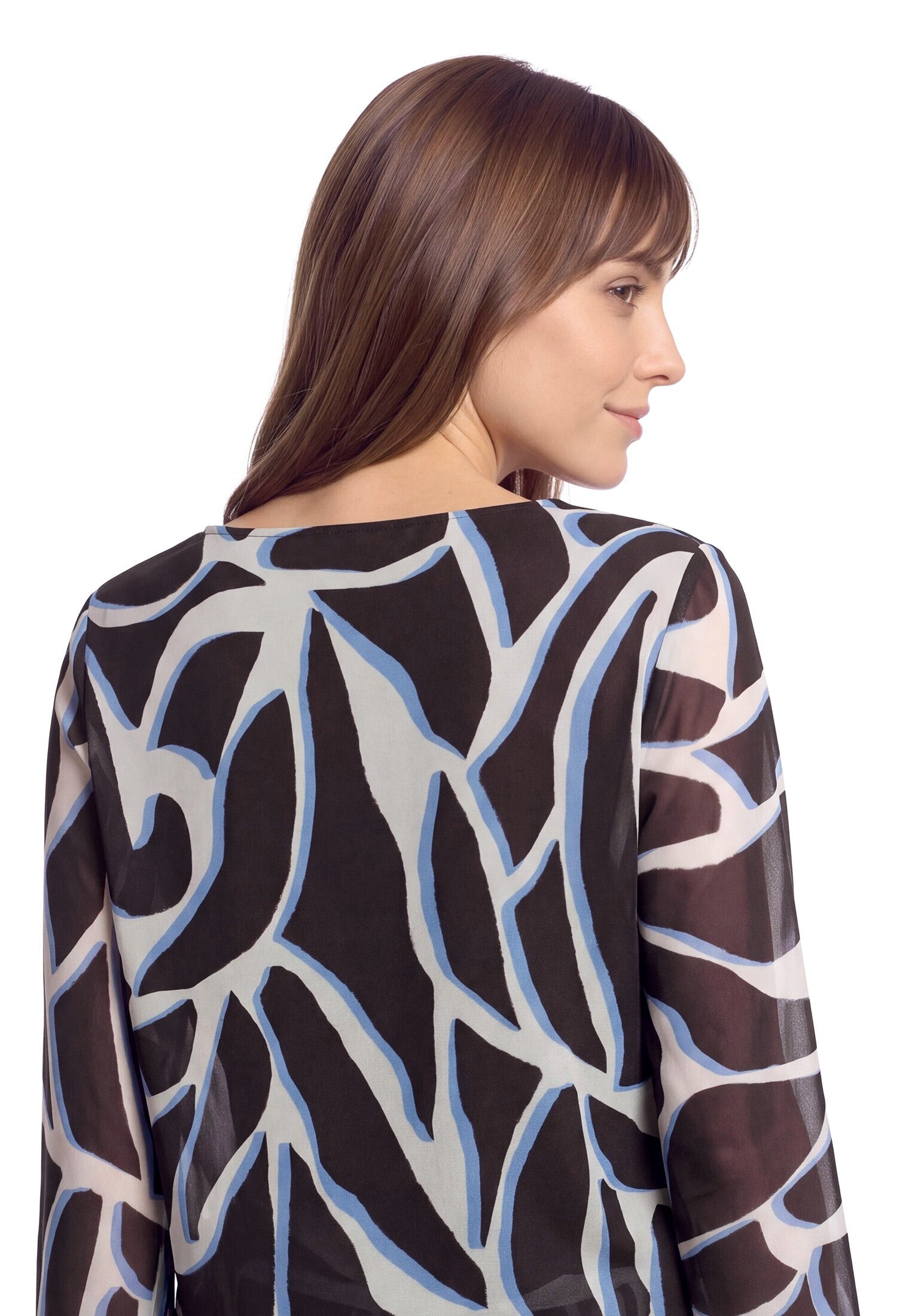 Betty&Co Rundhalsshirt »Mesh-Shirt mit Gummizug«