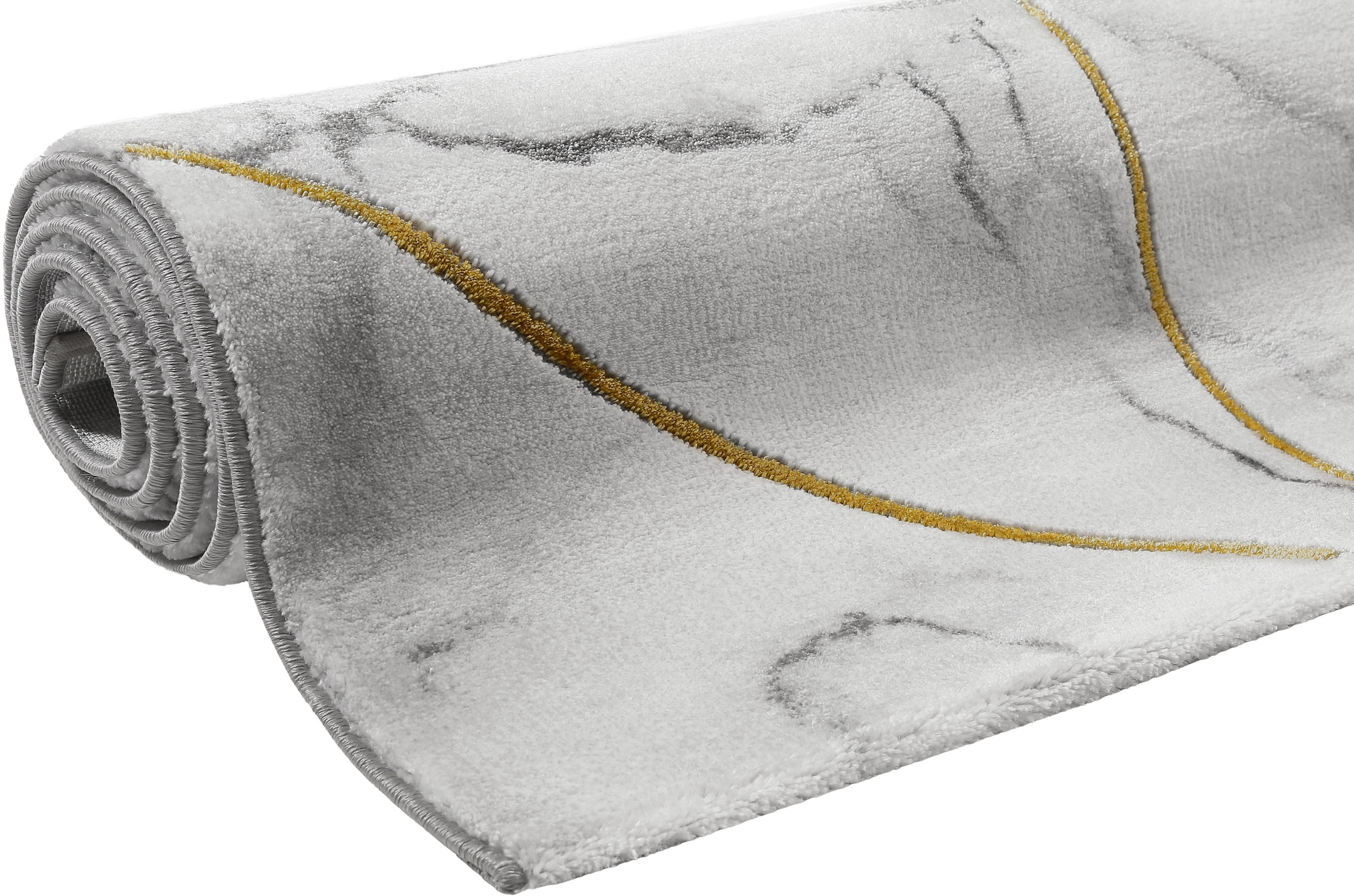 Wecon home Teppich »#M.A.R.B.L.E & G«, rechteckig, 12 mm Höhe, Marmor Struktur, Kurzflor, Wohnzimmer