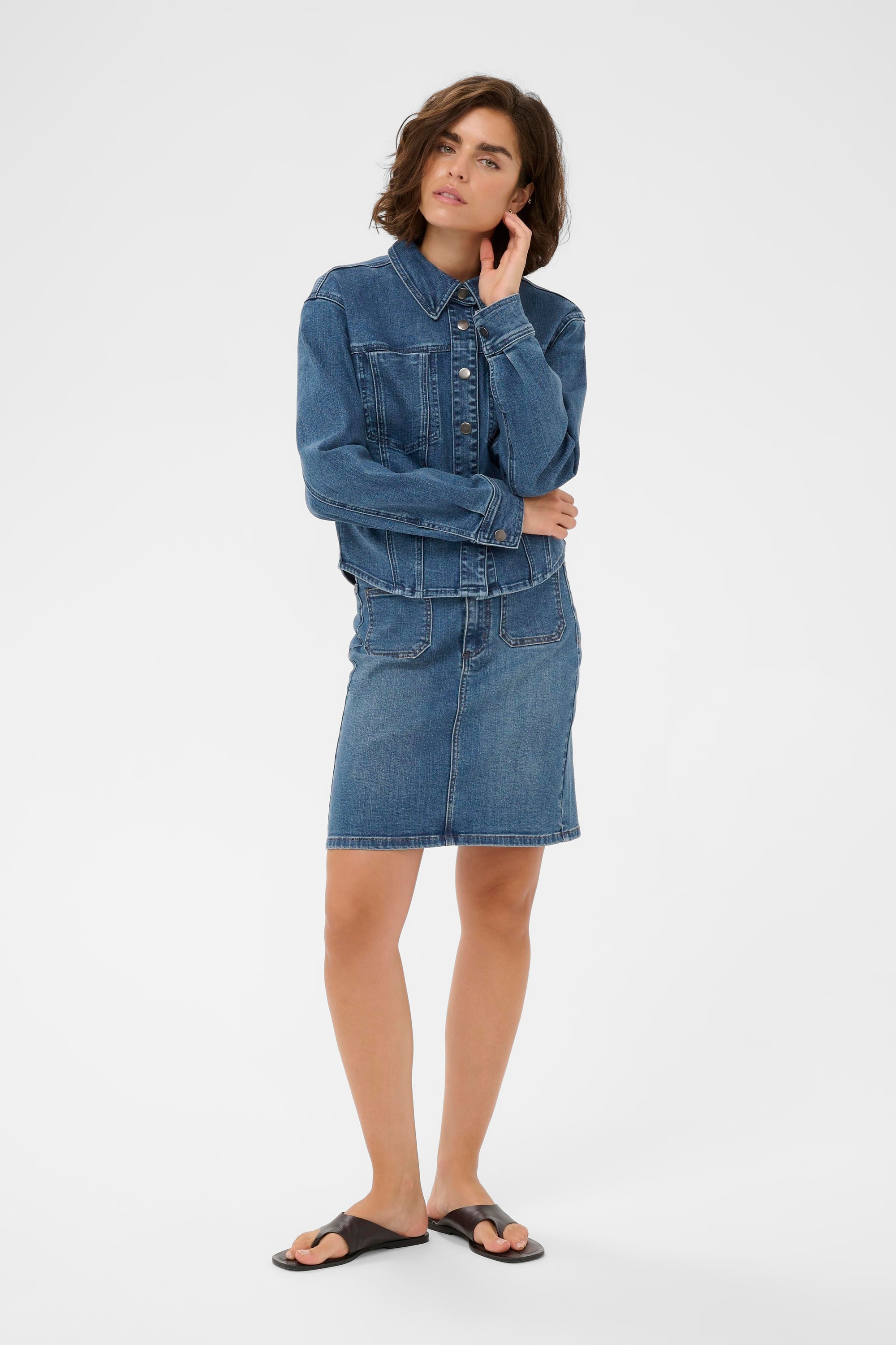 KAFFE Jeansrock »Denimrock KAkarla«