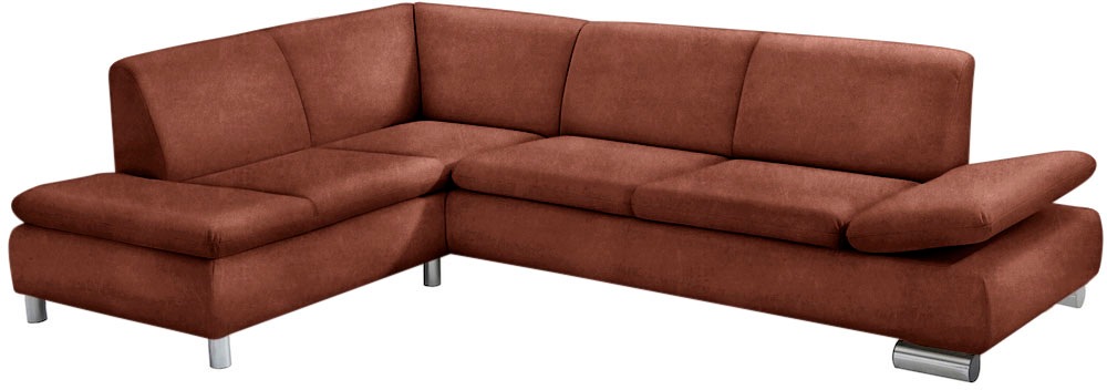 Max Winzer® Ecksofa »Toulouse modern und bequem, aktuelles Design, hoher Sitzkomfort«, mit klappbaren Armlehnen, Breite 237 cm