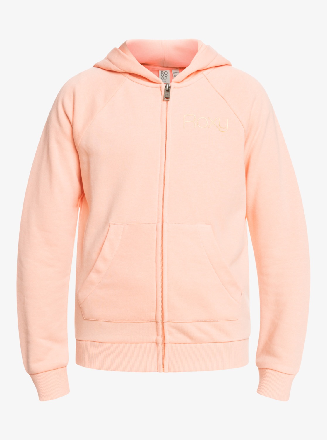 Roxy Mädchen Kapuzensweatjacke »Happiness Forever« in orange, Größe 14(155-164cm)