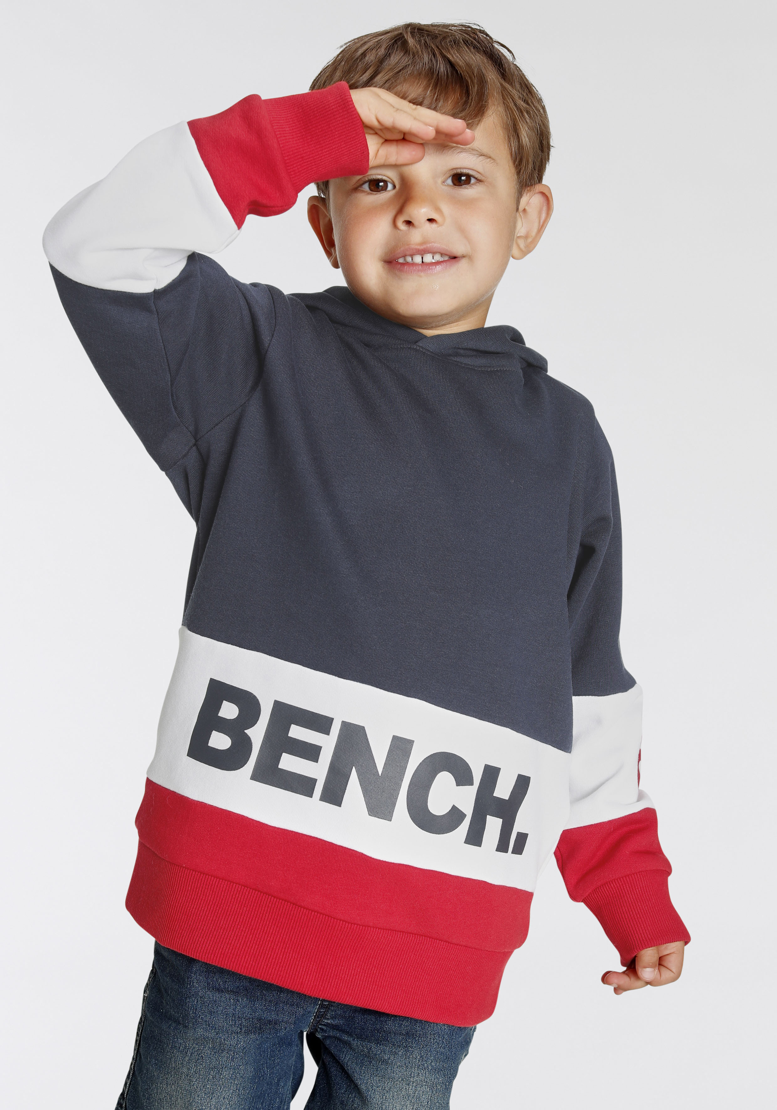 Bench. Kapuzensweatshirt »im Colorblock-Design«, mit Logo-Drucken bei OTTO