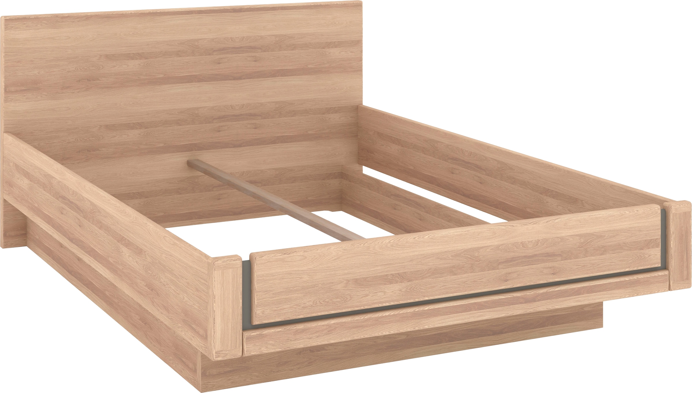 Musterring Holzbett »Sorrent, Bettgestell, Bettrahmen, teilmassiv Eiche«, (MADE IN GERMANY), Eiche teilmassiv, Liegehöhenverstellung, in schwebender Optik