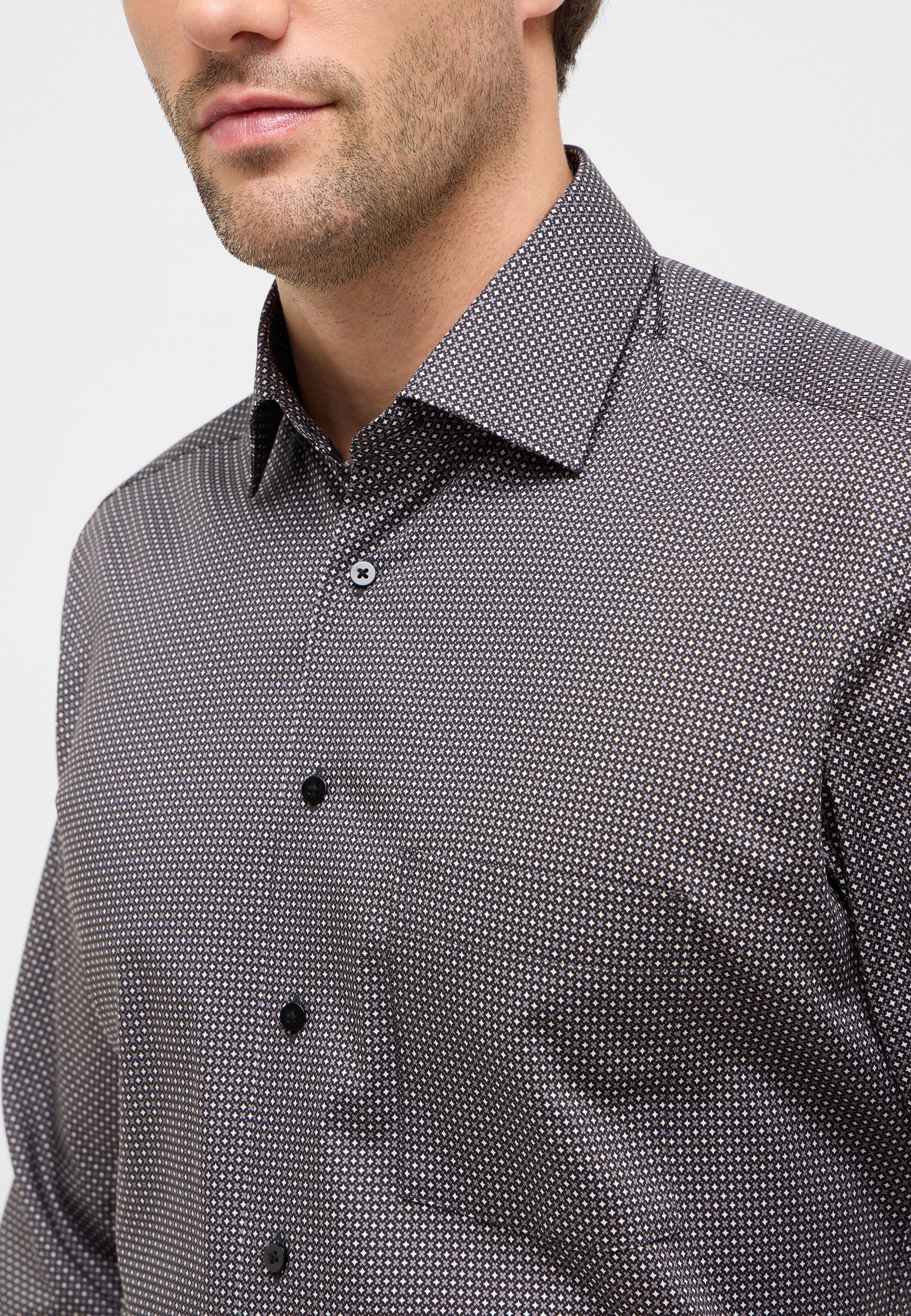 Eterna Langarmhemd »MODERN FIT« NON IRON (bügelfrei)