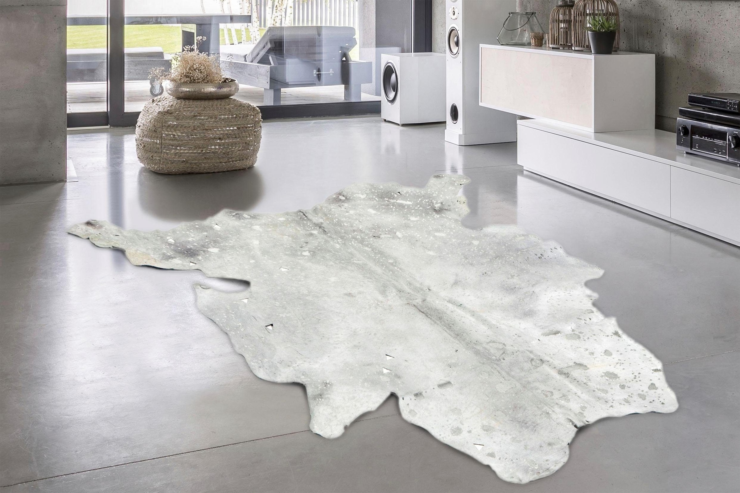 calo-deluxe Fellteppich »Toro 250« fellförmig 12 mm Höhe echtes Rinderfell, Wohnzimmer