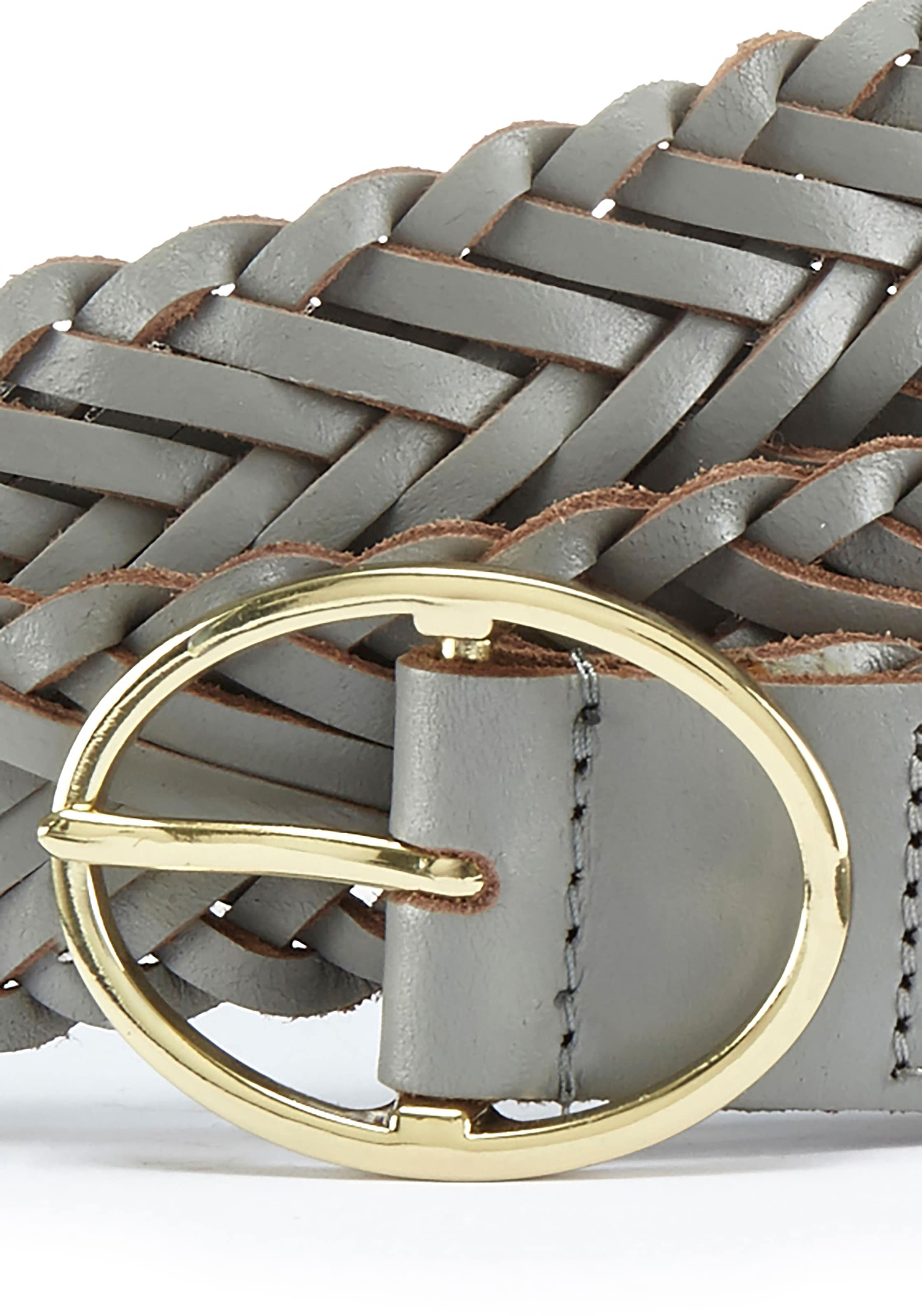 LASCANA Ledergürtel »Hüftgürtel, Flechtgürtel, Anzuggürtel, Hosengürtel, Gürtel« aus Leder für Jeans & Kleider