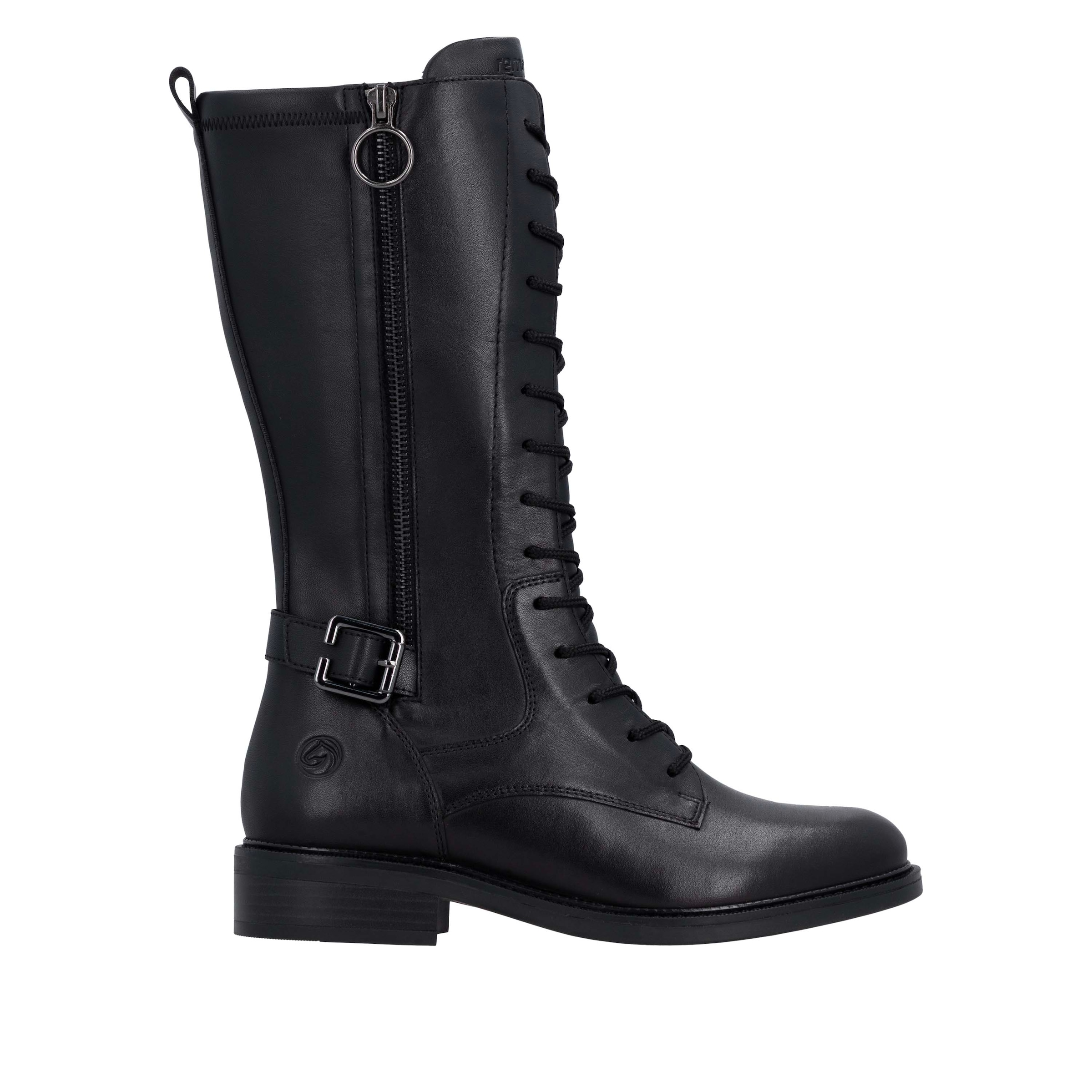 Remonte Schnürstiefel  Stiefel mit Reißverschluss und Zierschnalle