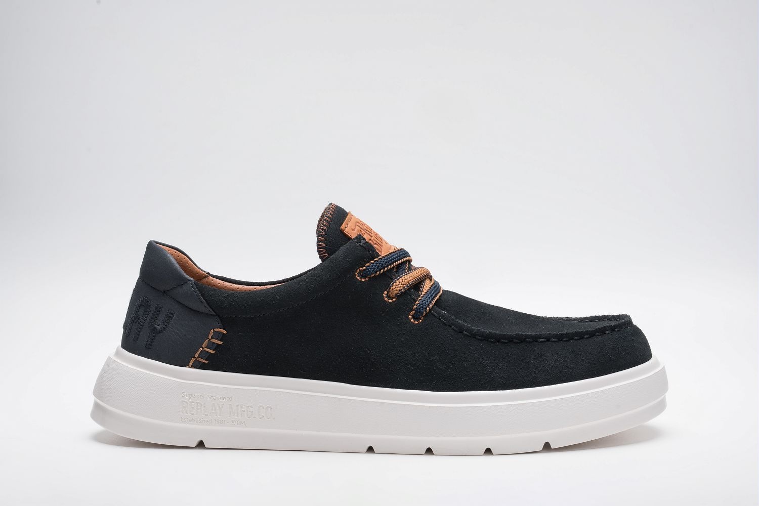 Replay Schnürschuh  Mokassin, Halbschuh, Casual-Sneaker mit gepolstertem Schaftrand