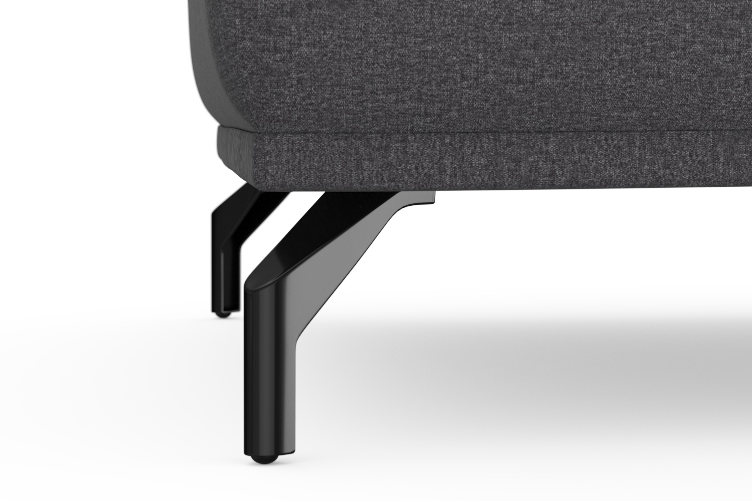 sit&more Hocker »Bailando«, mit Federkern und schwarzen, matten Metallfüßen