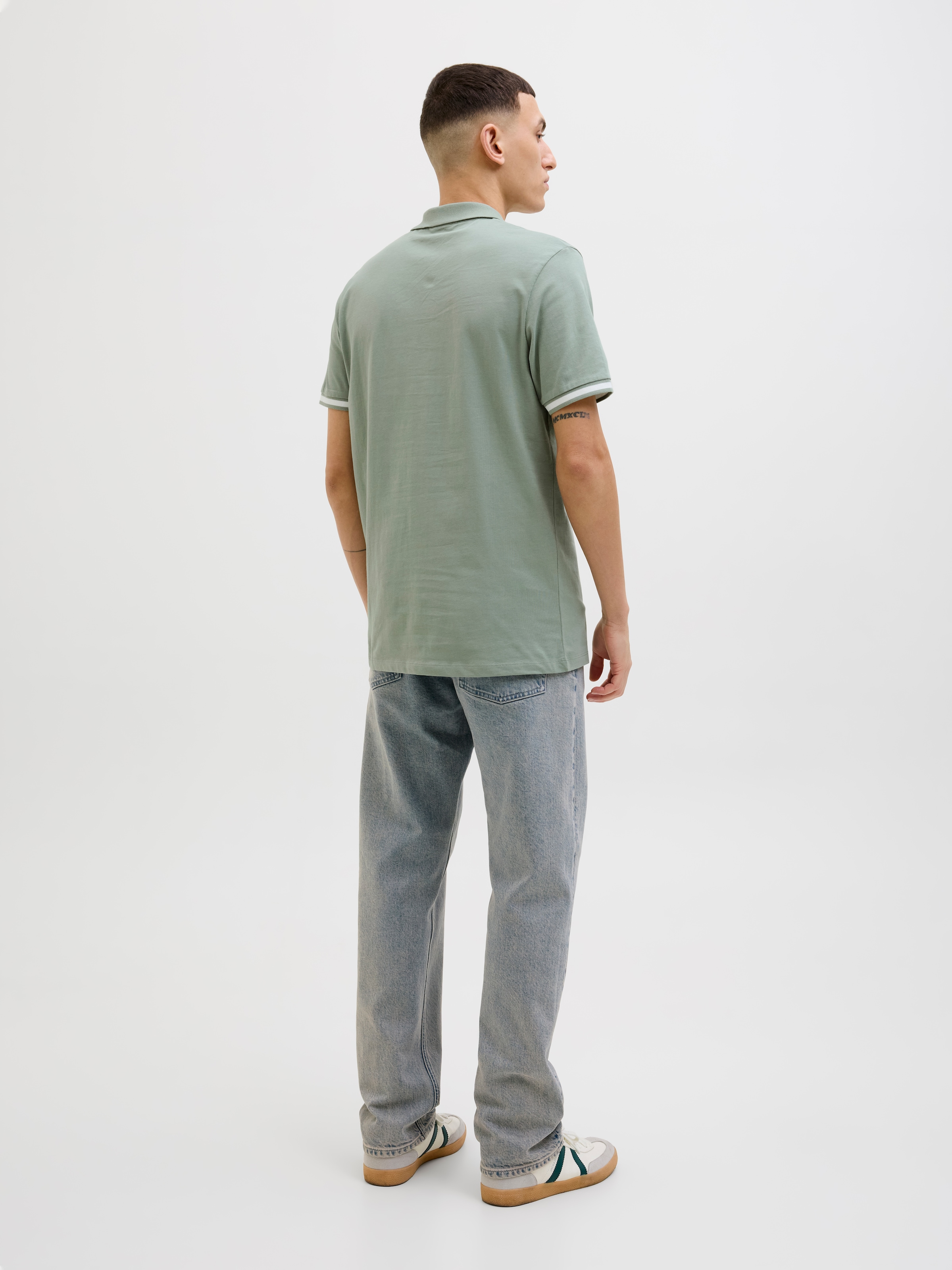 Jack & Jones Poloshirt »JJEJERSEY LOGO POLO SS SN«, mit Logo Stickerei
