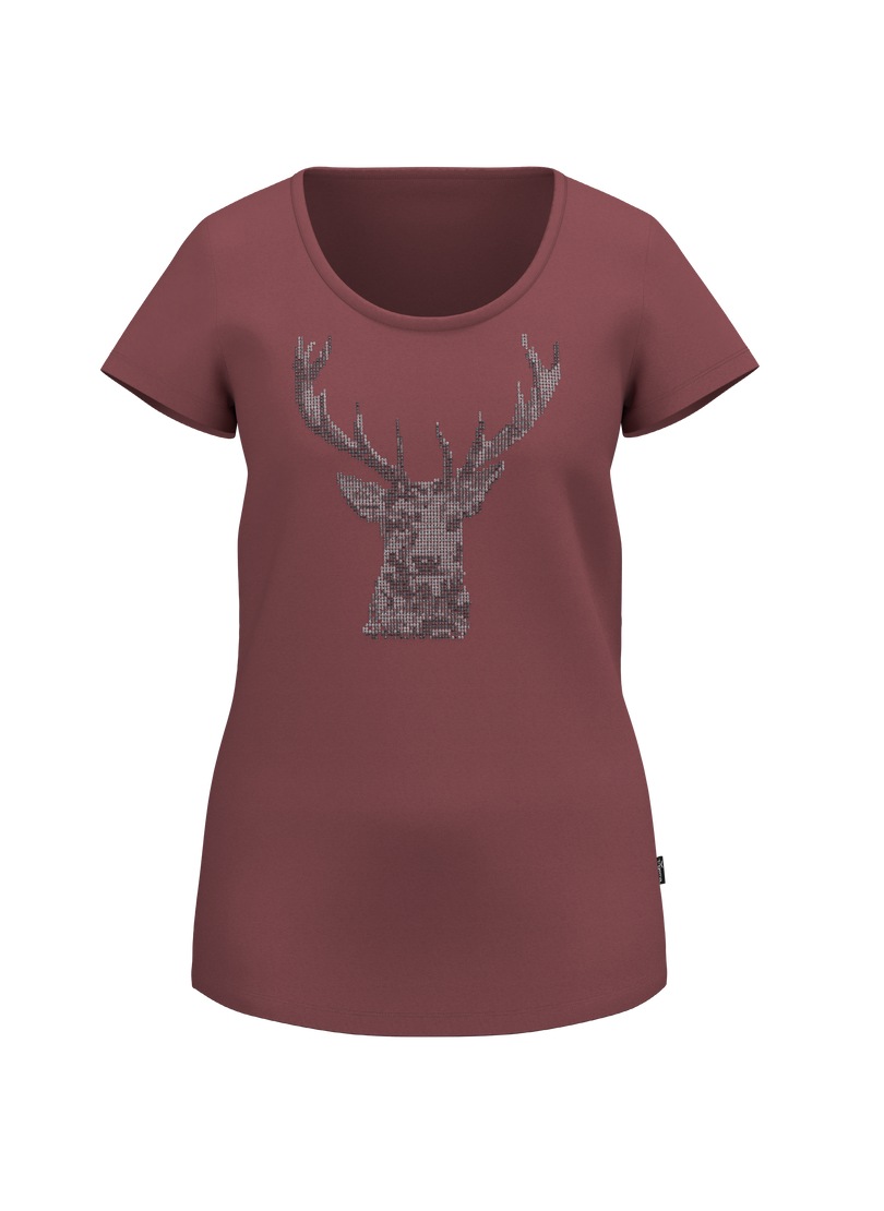 Trigema T-Shirt »TRIGEMA T-Shirt Glitzer-Hirsch« 1