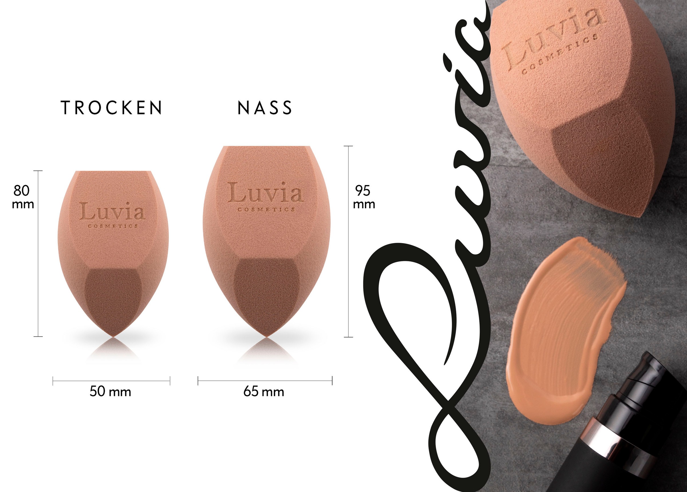 Vegan Schwamm »Prime Schwamm OTTO Body bestellen XXL Make-up bei Luvia Make-up Sponge«, Cosmetics