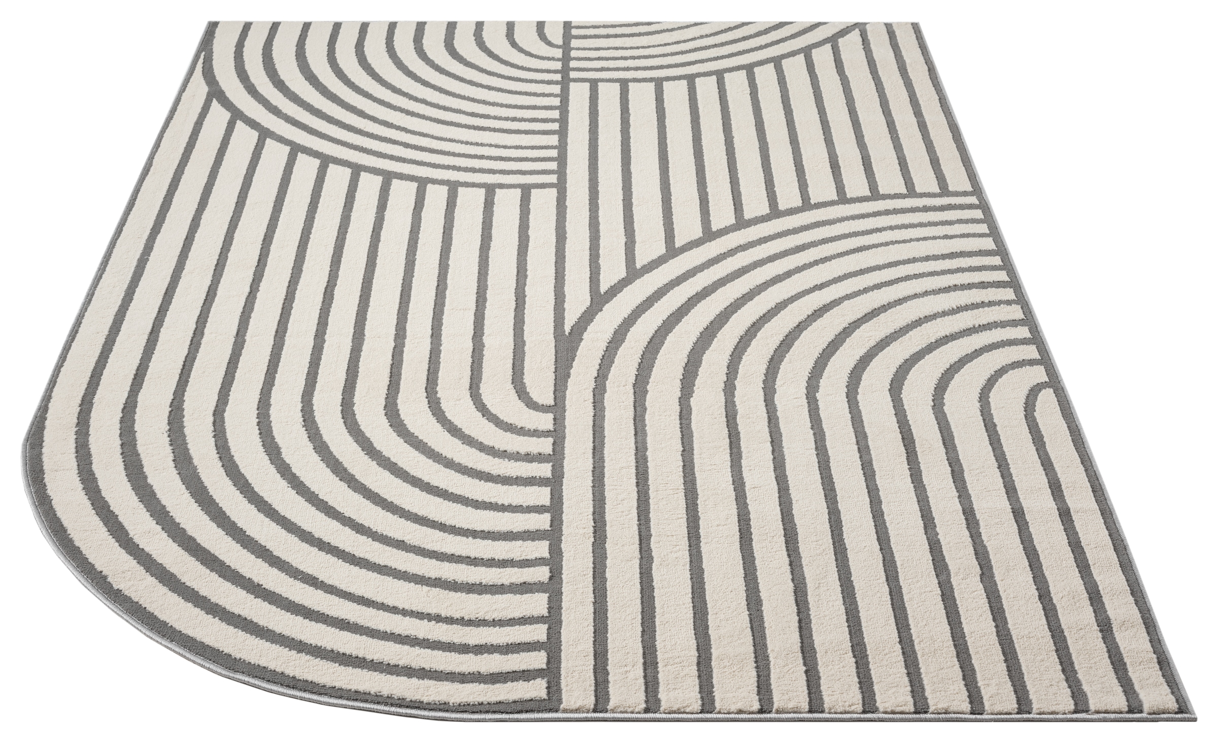 s.Oliver Teppich »Cilla, besondere Form, modernes Design« rechteckig 11 mm Höhe dichte Qualität, Woll-Look, Skandi, Boho, Wohnzimmer, Schlafzimmer