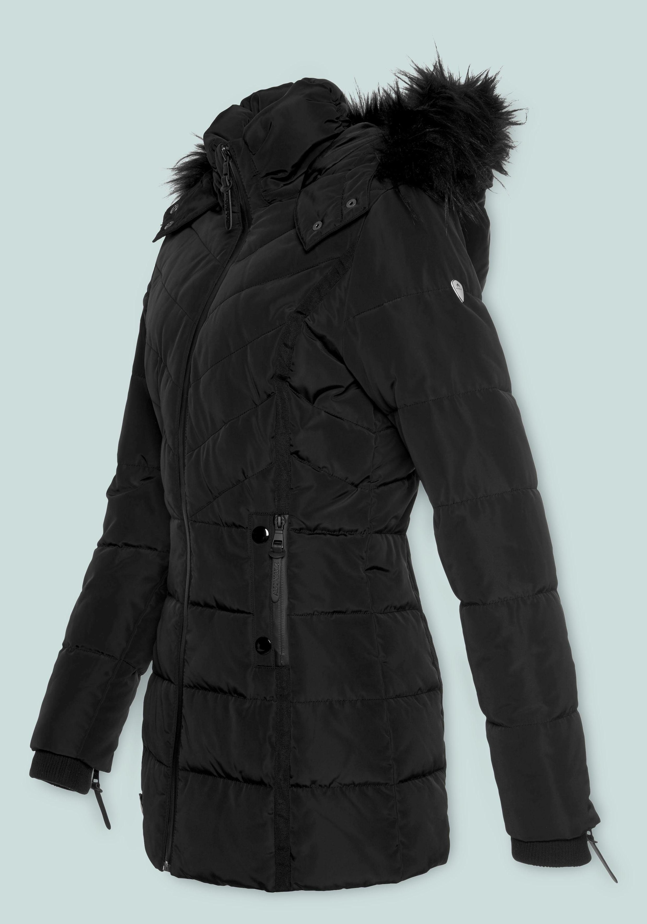 ALPENBLITZ Winterjacke »Pistenglück«, mit Kapuze, leichtes Webmaterial, sportlicher Stil, figurumspielender Schnitt