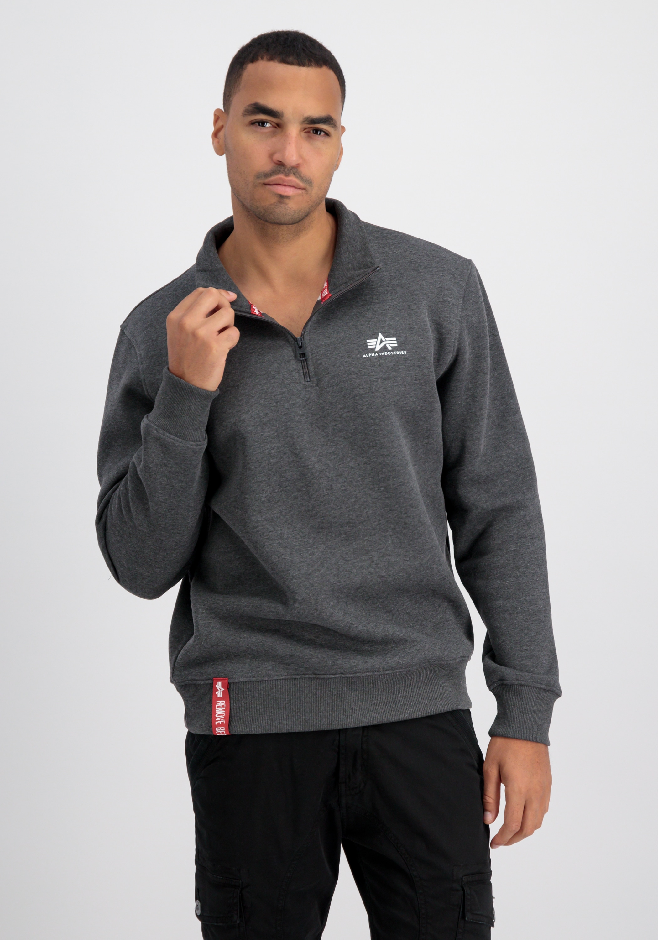Alpha Industries Sweater »Alpha Industries Men - Sweatshirts Half Zip Sweater SL«