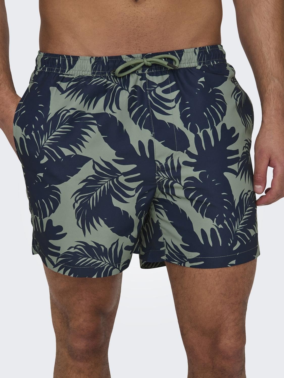 ONLY & SONS Badeshorts »ONSTED LIFE SWIM SHORT FLOWER AOP 2«