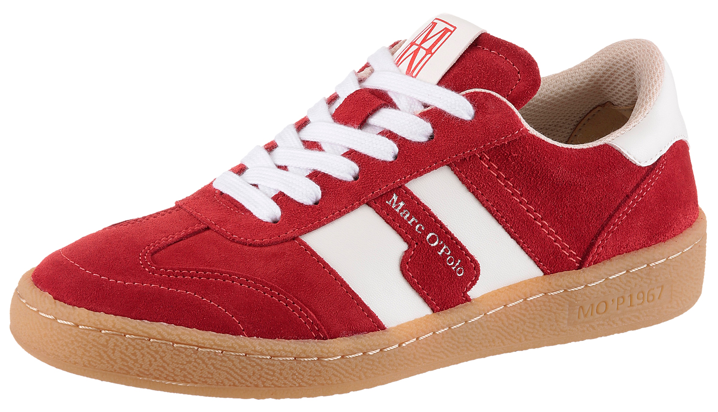 Marc O'Polo Sneaker »Court«  Retro Sneaker, Schnürschuh, Freizeitschuh mit Memory Foam-Ausstattung