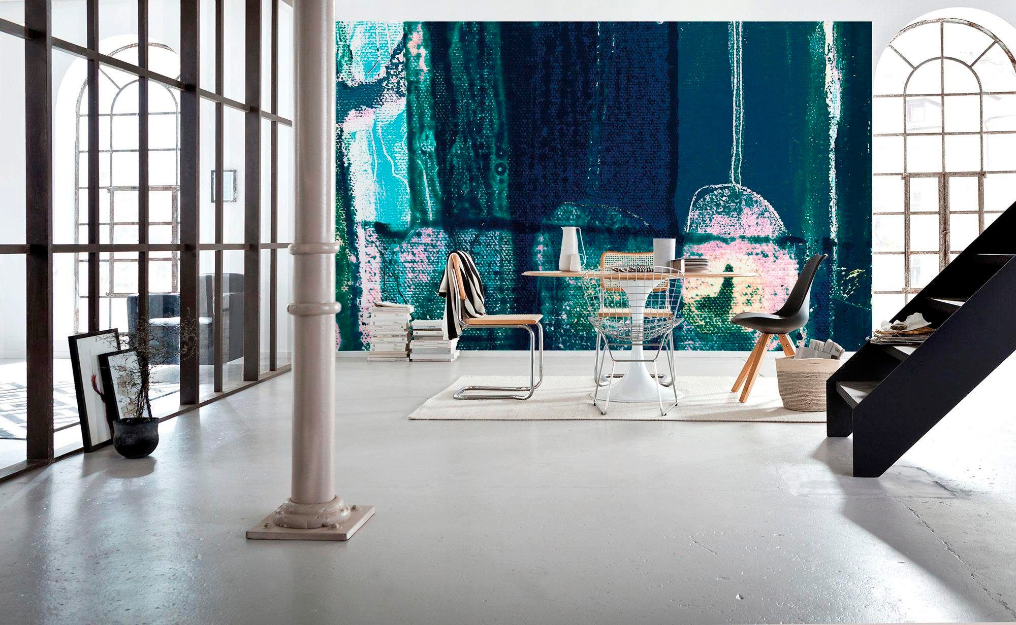 Komar Vliestapete »Digitaldruck Vlies -  Bottles Lifting - Größe 500 x 280 cm« bedruckt glatt Wohnzimmer, Schlafzimmer