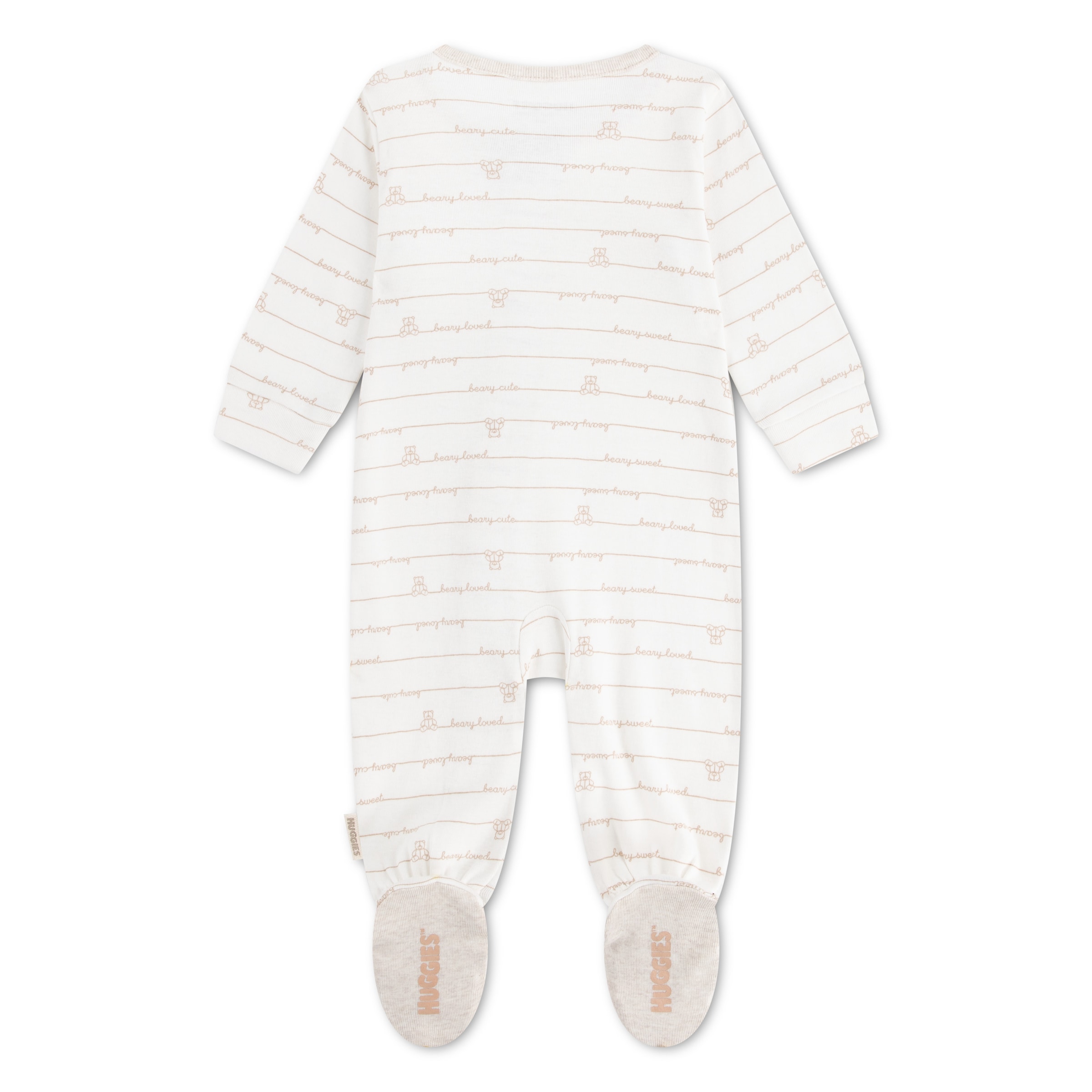 HUGGIES babywear Overall »HUGN FOOTED COVERALL« Langarm mit Füßen-durchgehener Reißverschluss-Allover-Print-unisex