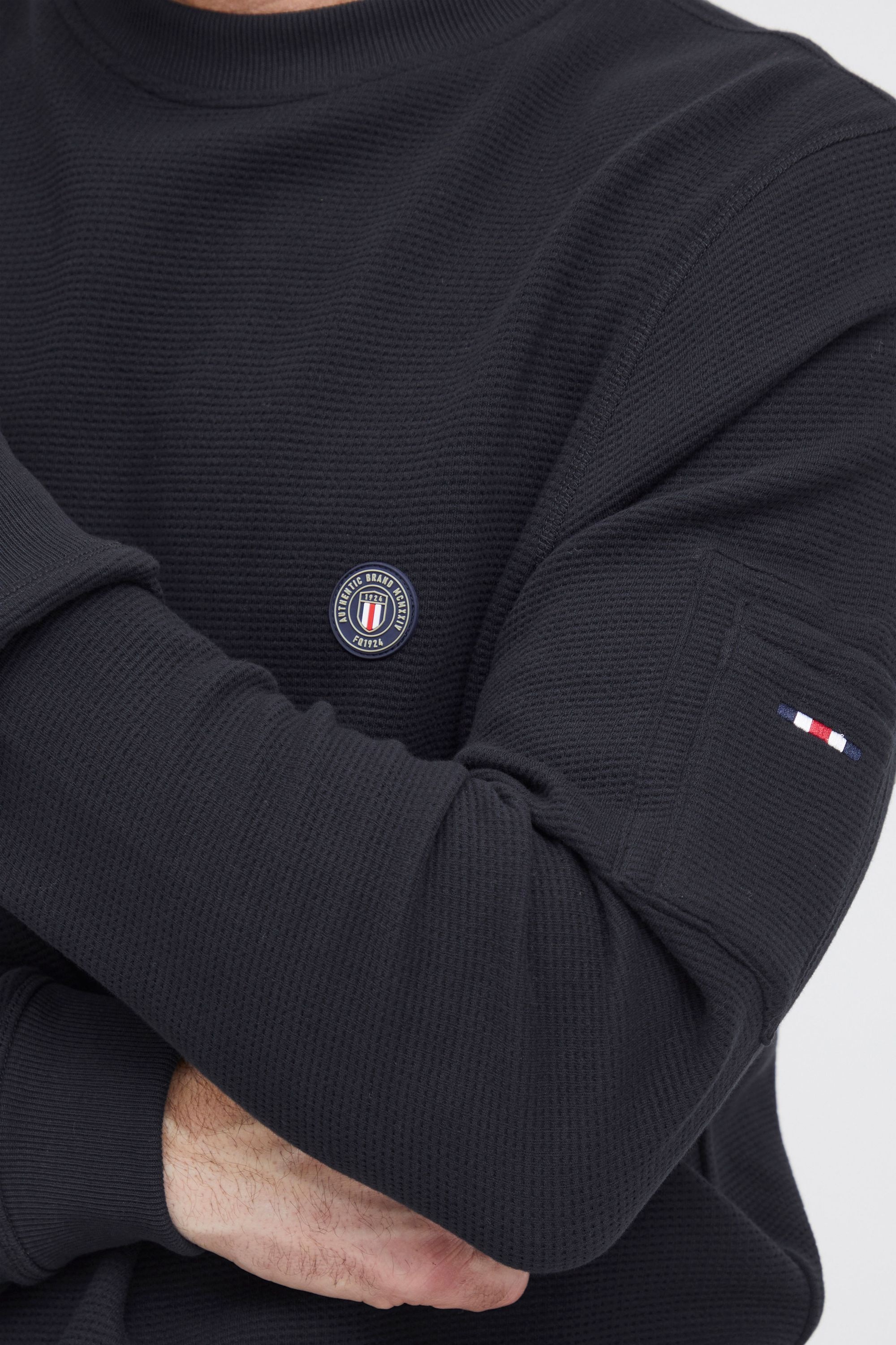FQ1924 Rundhalspullover »Rundhalspullover FQWILLIAM structure crewneck sweatshirt«