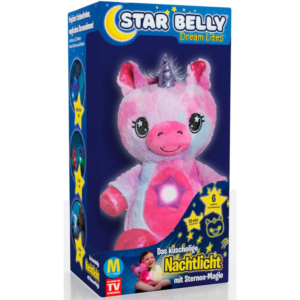 MediaShop Plüschfigur »Star Belly Dream Light - Magisches Einhorn«, mit Nachtlichtfunktion