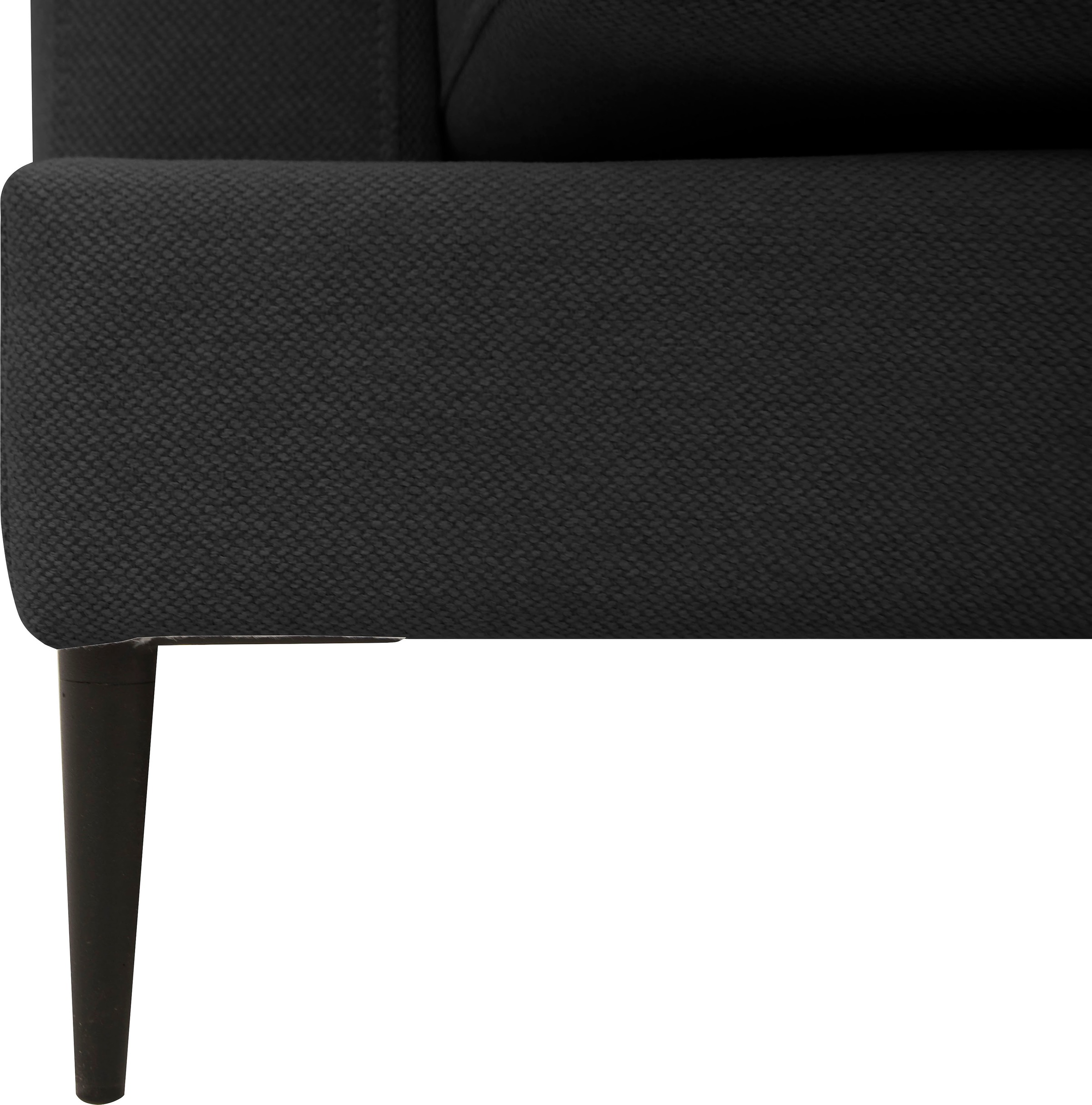 Leonique Recamiere »Cozy Chaiselongue, Maße B/T/H: 195/97/80 cm«, mit losen Kissen und Metallbeinen, Armlehne links oder rechts wählbar