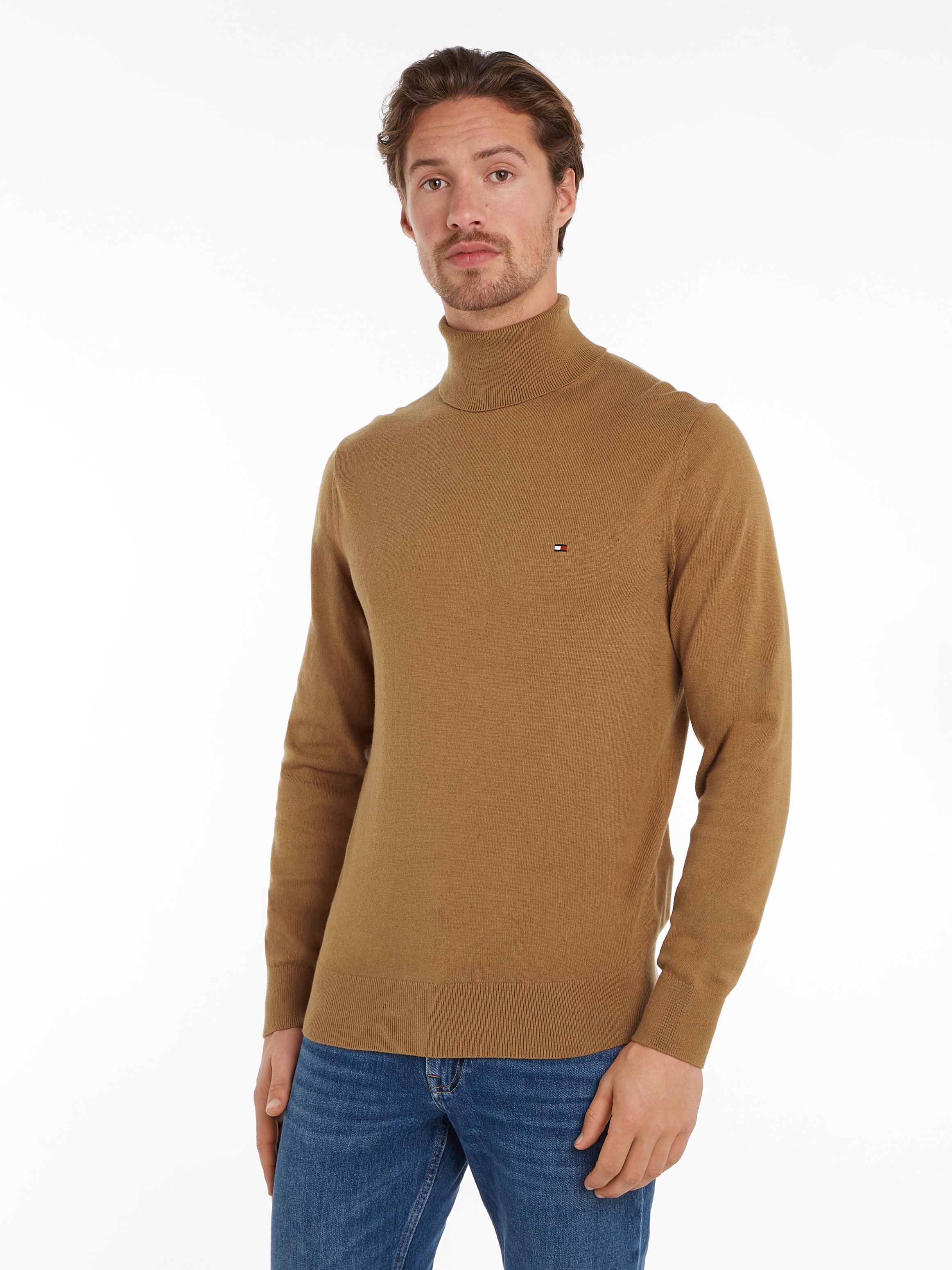 Rollkragenpullover »PIMA ORG CTN CASHMERE ROLL NECK«