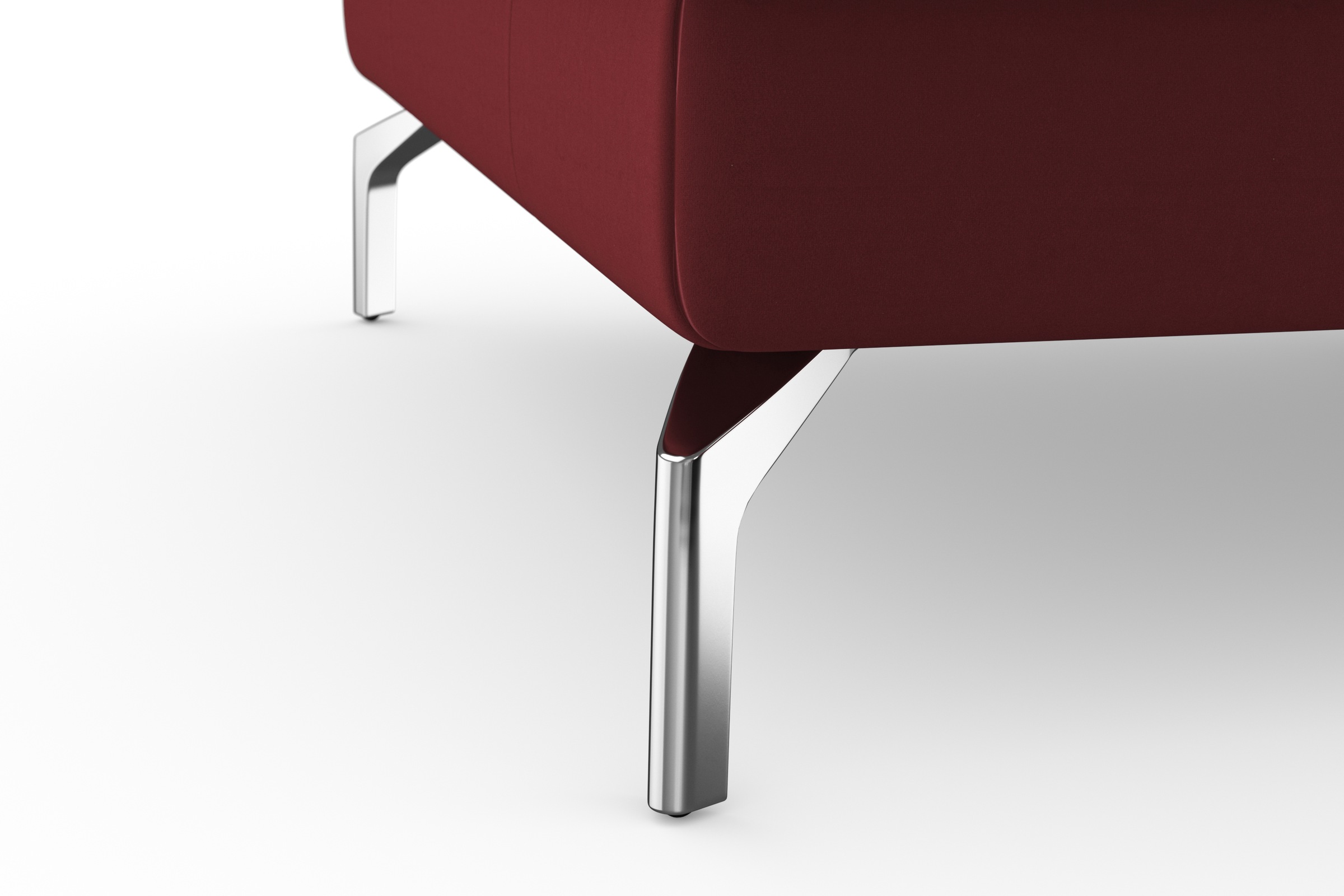 sit&more Ecksofa »Bendigo L-Form«, inklusive Sitztiefenverstellung, Bodenfreiheit 15 cm, 2 Fußfarben