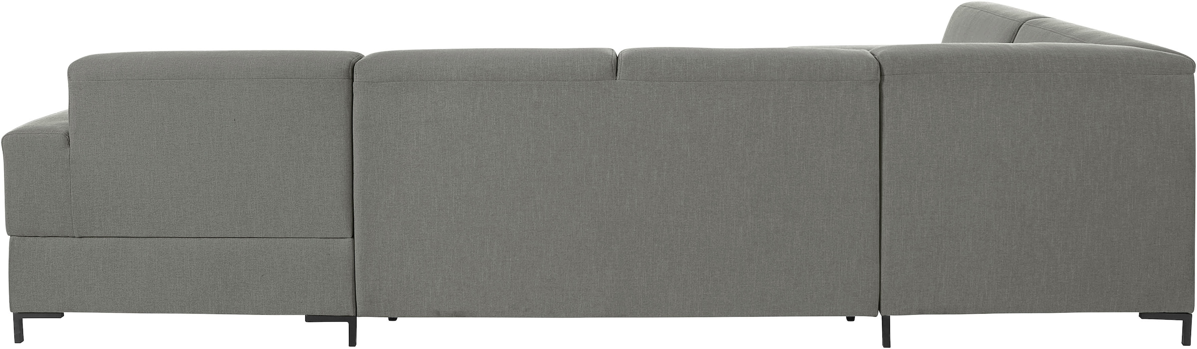 OTTO products Wohnlandschaft »Grazzo, aktuelle Steppung im Sitz, viel Platz, U-Form, Breite 332cm«, hochwertige Stoffe aus recyceltem Material, Steppung im Sitzbereich