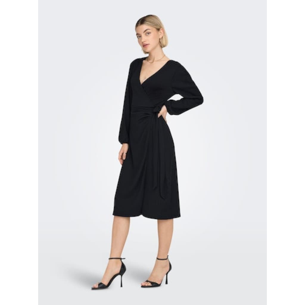 ONLY Midikleid »ONLMERLE L/S WRAP MIDI DRESS JRS«