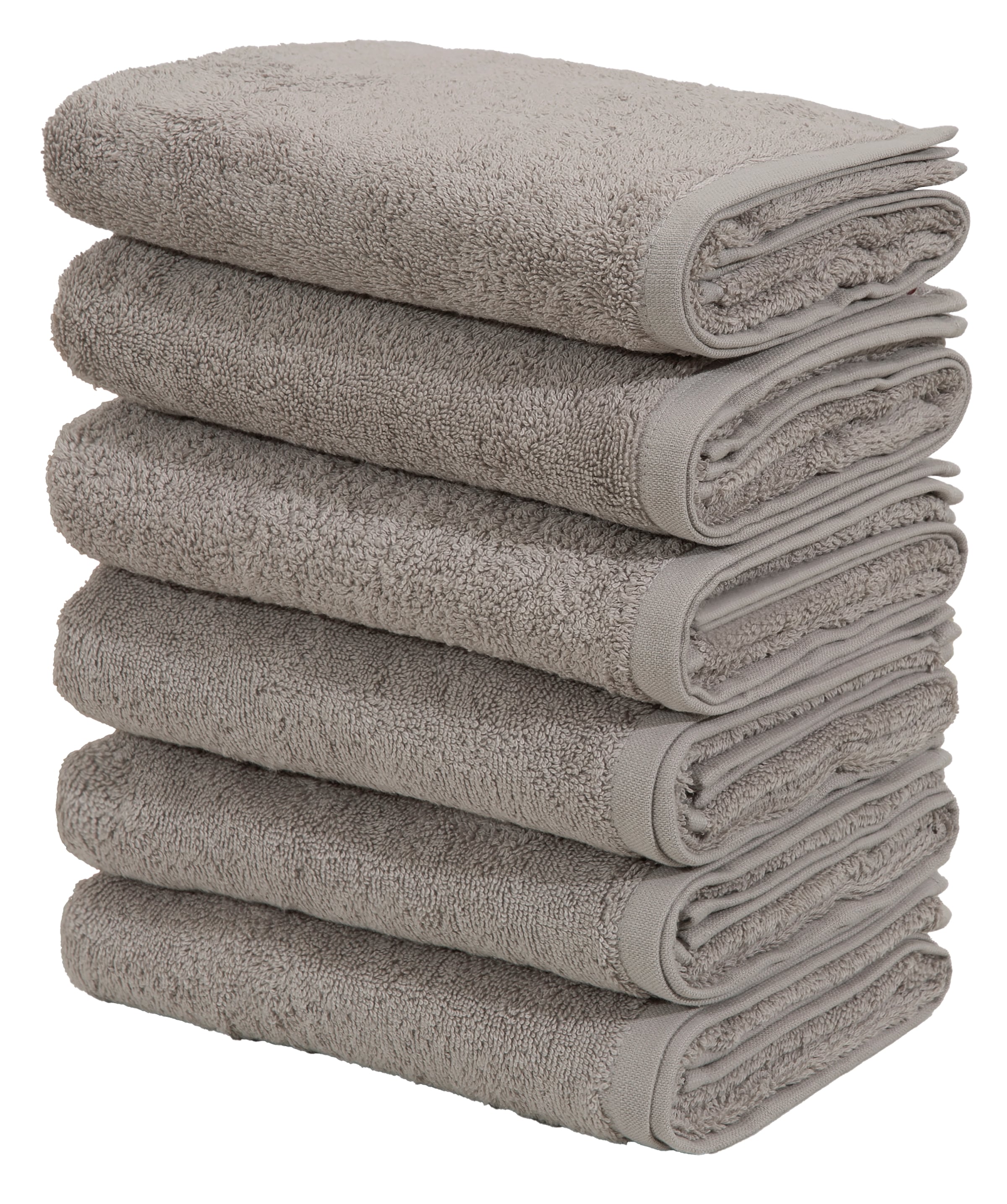 OTTO home Handtücher »Handtuch Merida, als Set und Serie erhältlich, 6 Handtücher 50x100 cm« kuschelig weich, einfarbig, 100% Baumwolle