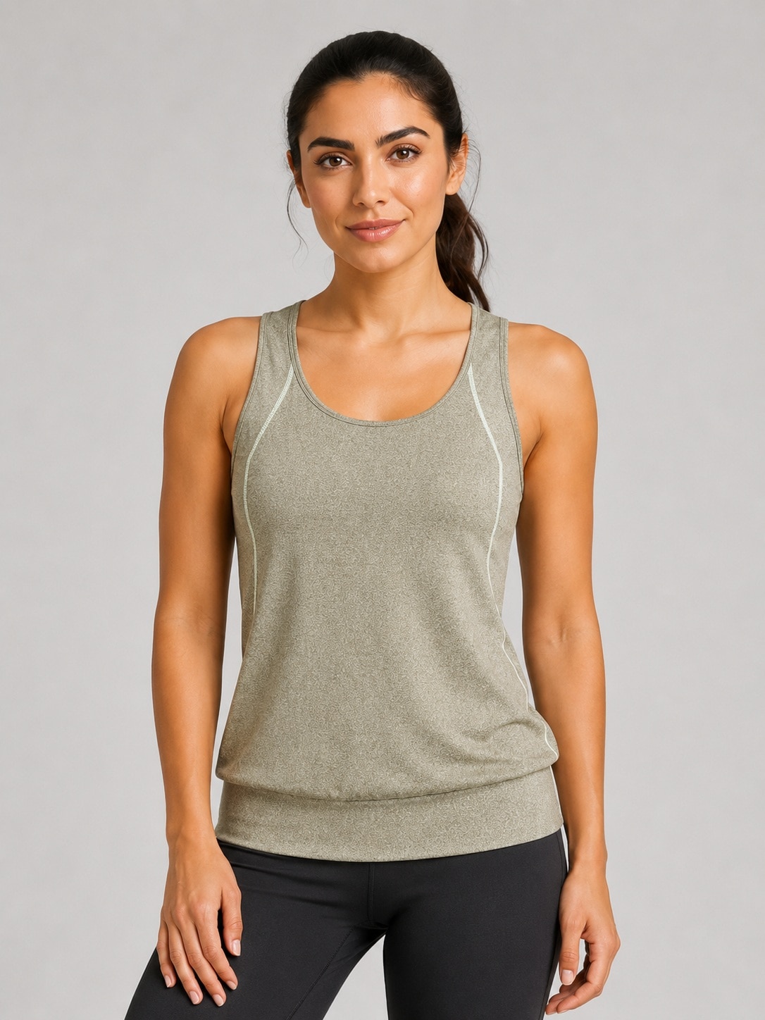 LPO Funktionsshirt »NAKINA TOP WOMEN« Funktionsshirt mit V-Ausschnitt