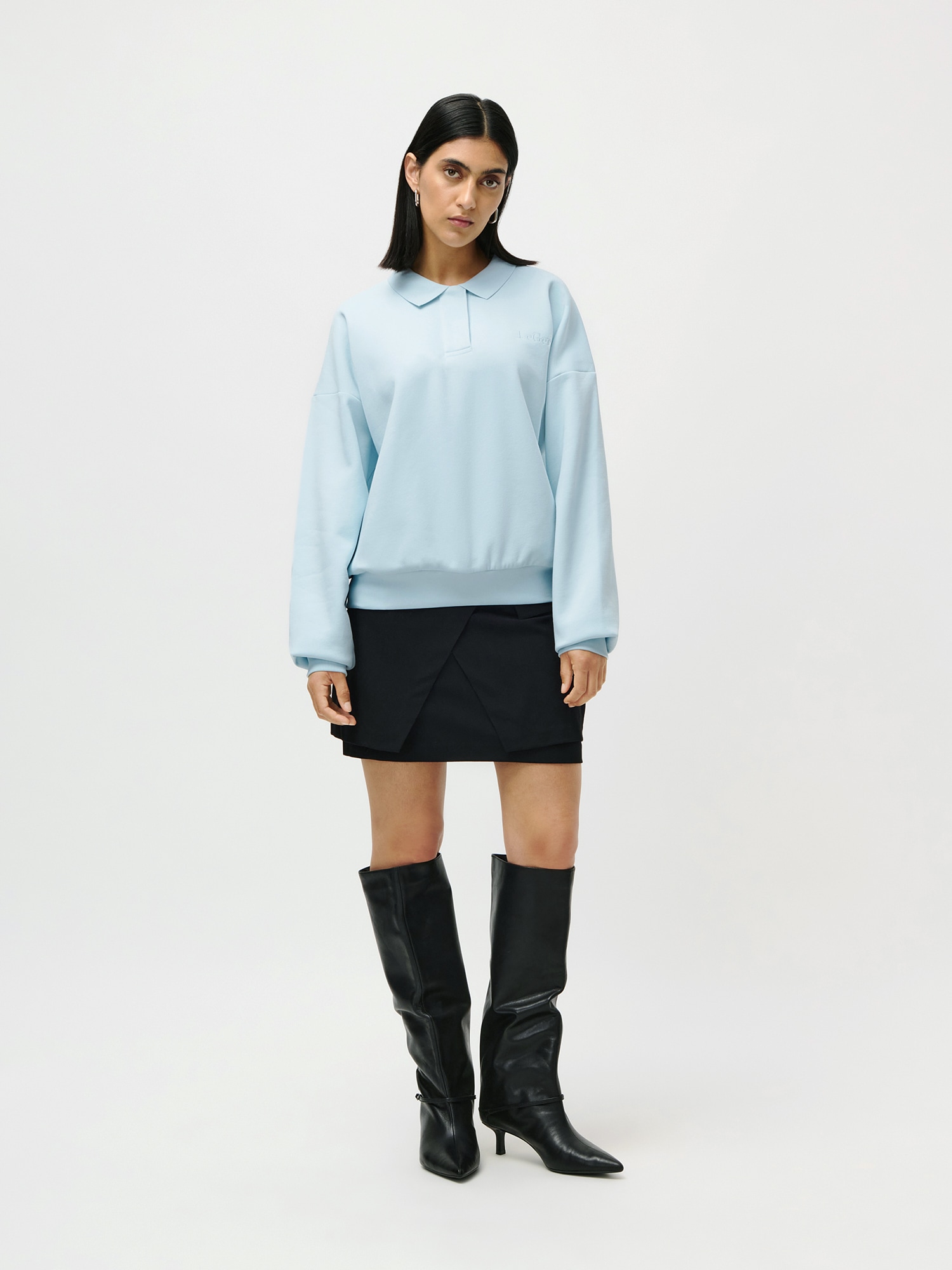 LeGer Sweatshirt »Janneke, LeGer by Lena Gercke«, mit Kragen, normale Passform
