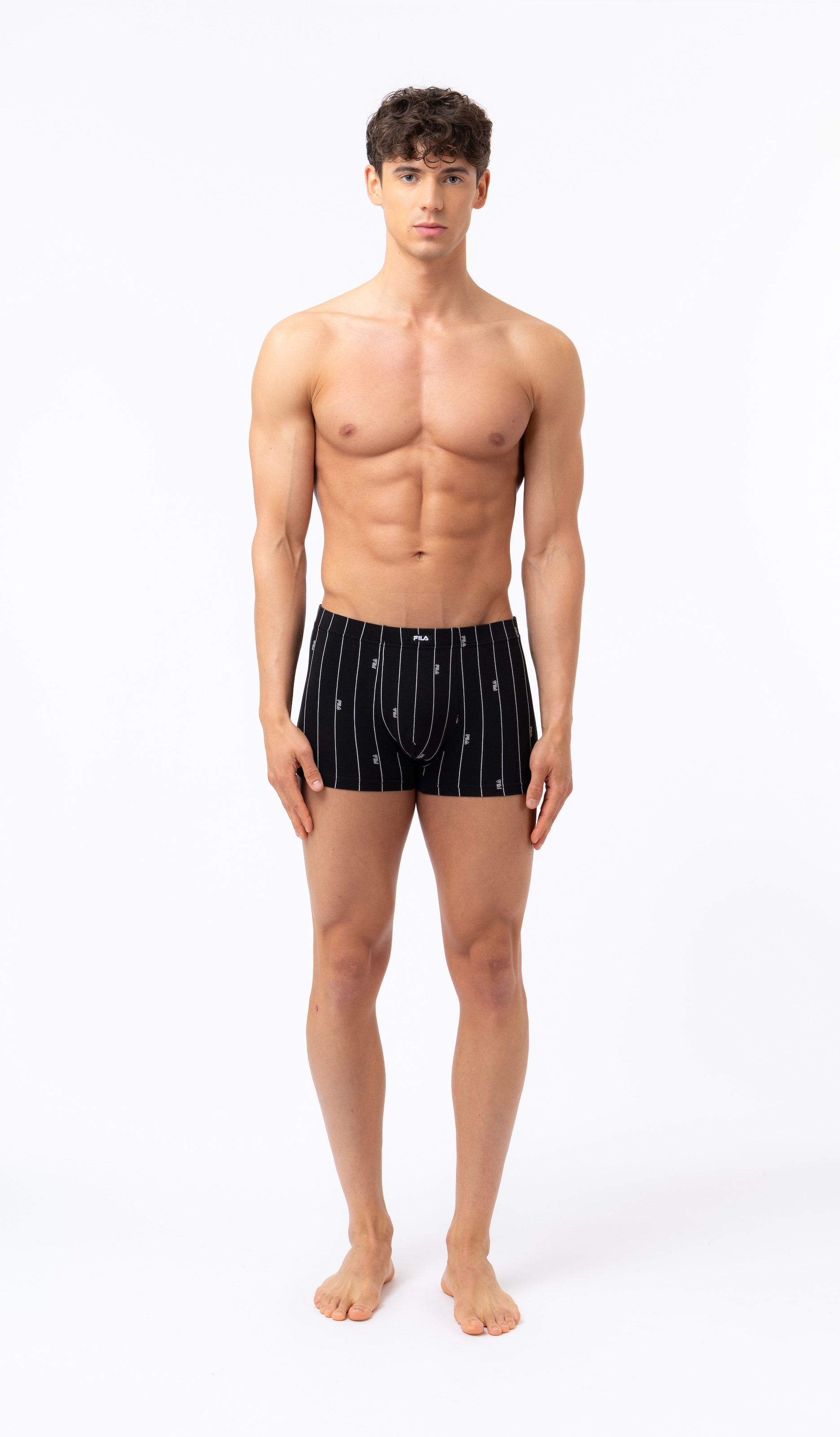 Fila Boxer 3er Pack,  ohne Eingriff, elastisch, bequem, Baumwollmix